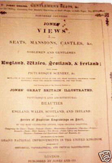Jones' Views of the Seats, Mansions, Castles & Noblemen and...In England 1829 #9 Jones' Views of the Seats, Mansions, Castles & Noblemen and...In England 1829 #9