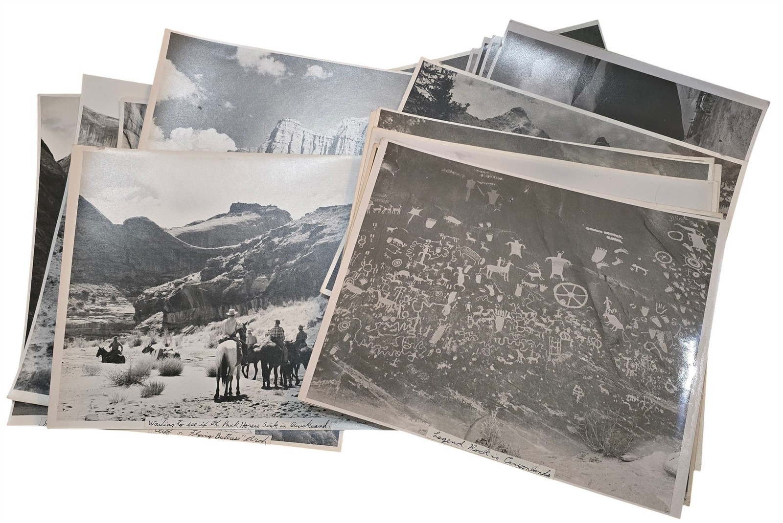 1956 vintage 25 UTAH PHOTOS nat geo expedition KARL KUNKEL original TRAVEL