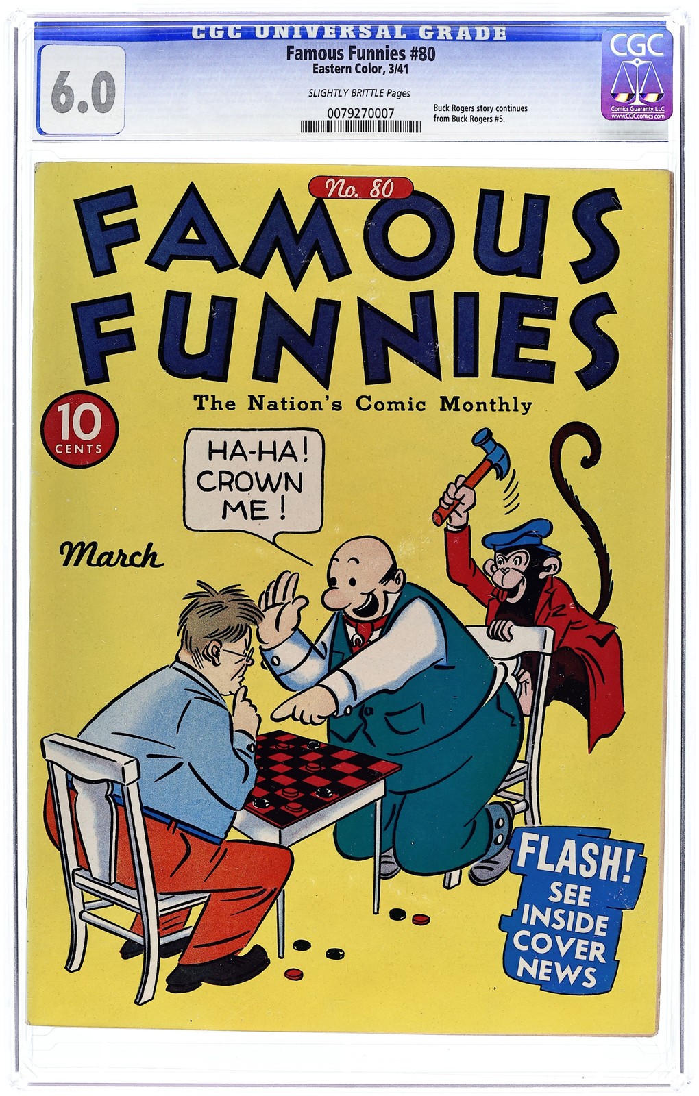 Famous Funnies #80 CGC 6.0 1941 0079270007
