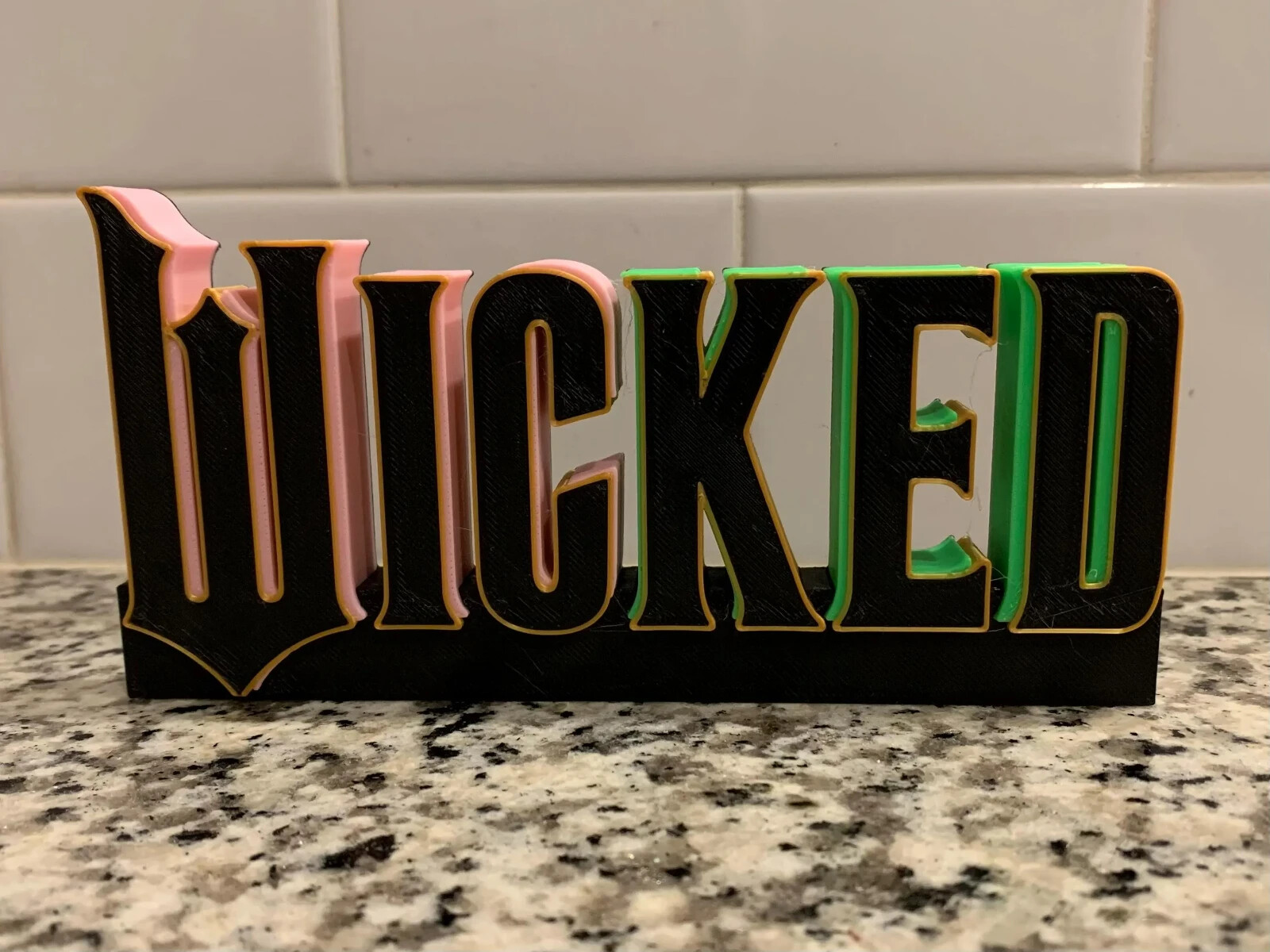 Wicked Display Logo - Desk, Shelf, Wall Art, Elphaba and Glinda Wicked Display Logo - Desk, Shelf, Wall Art, Elphaba and Glinda