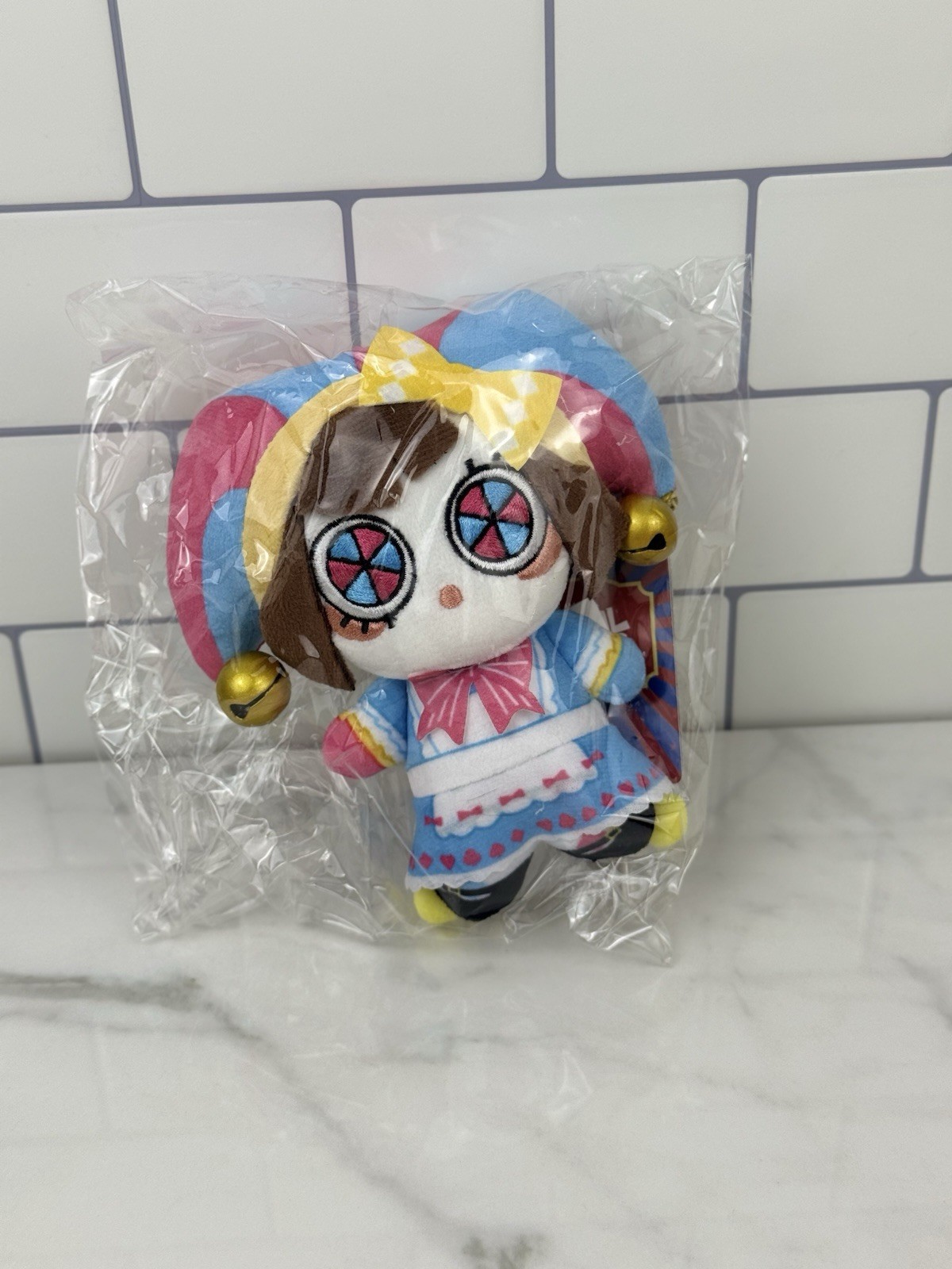 The Amazing Digital Circus Alice In Wonderland Pomni Rusty Xross Plush keychain