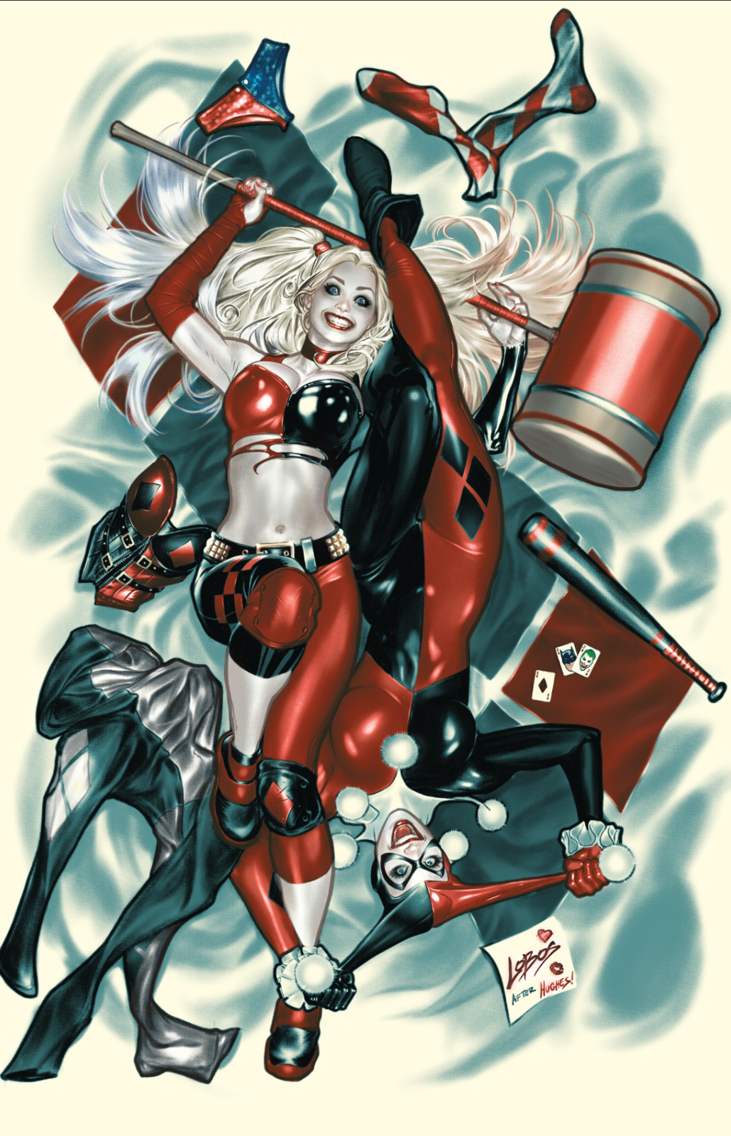 BATMAN ADVENTURES #16 LOBOS HARLEY QUINN ADAM HUGHES CONVERGENCE VIRGIN VARIANT BATMAN ADVENTURES #16 LOBOS HARLEY QUINN ADAM HUGHES CONVERGENCE VIRGIN VARIANT