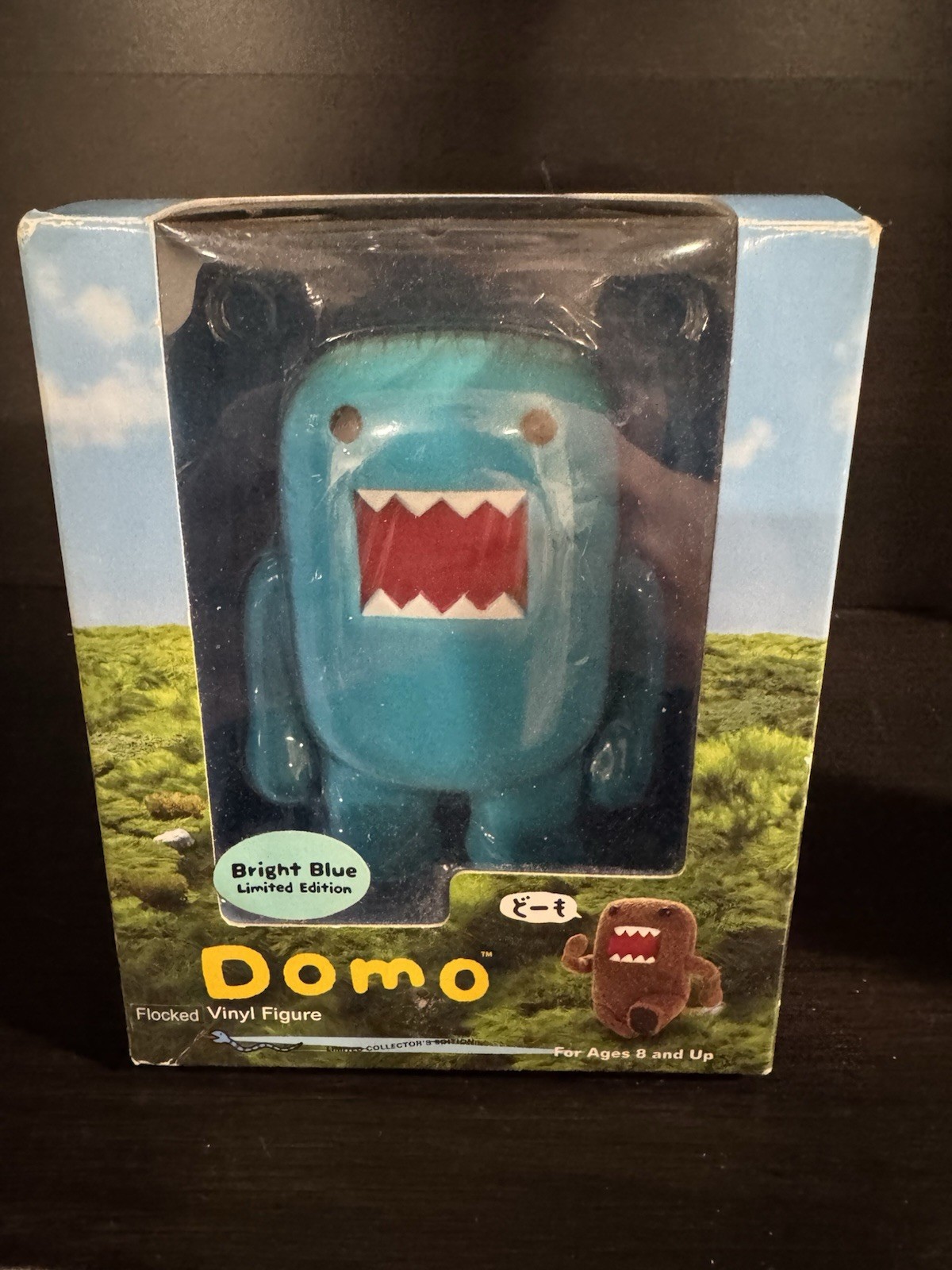 Domo 4 Inch Flocked Vinyl Figure Limited Bright blue Dark Horse Comics Exclusive