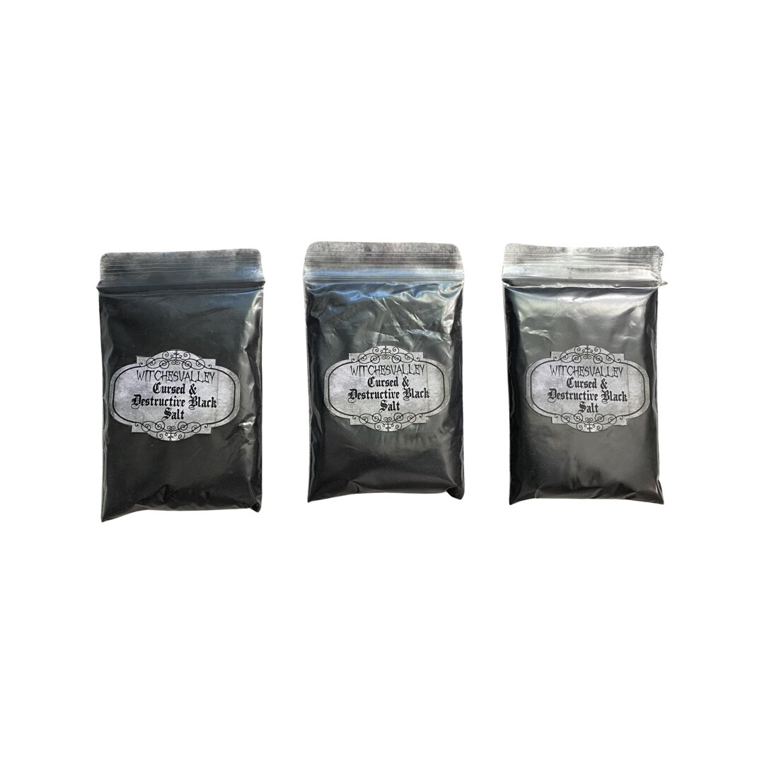 3 oz Sal Negra Maldita Y Destructiva para Derrotar enemigos, Para Separar