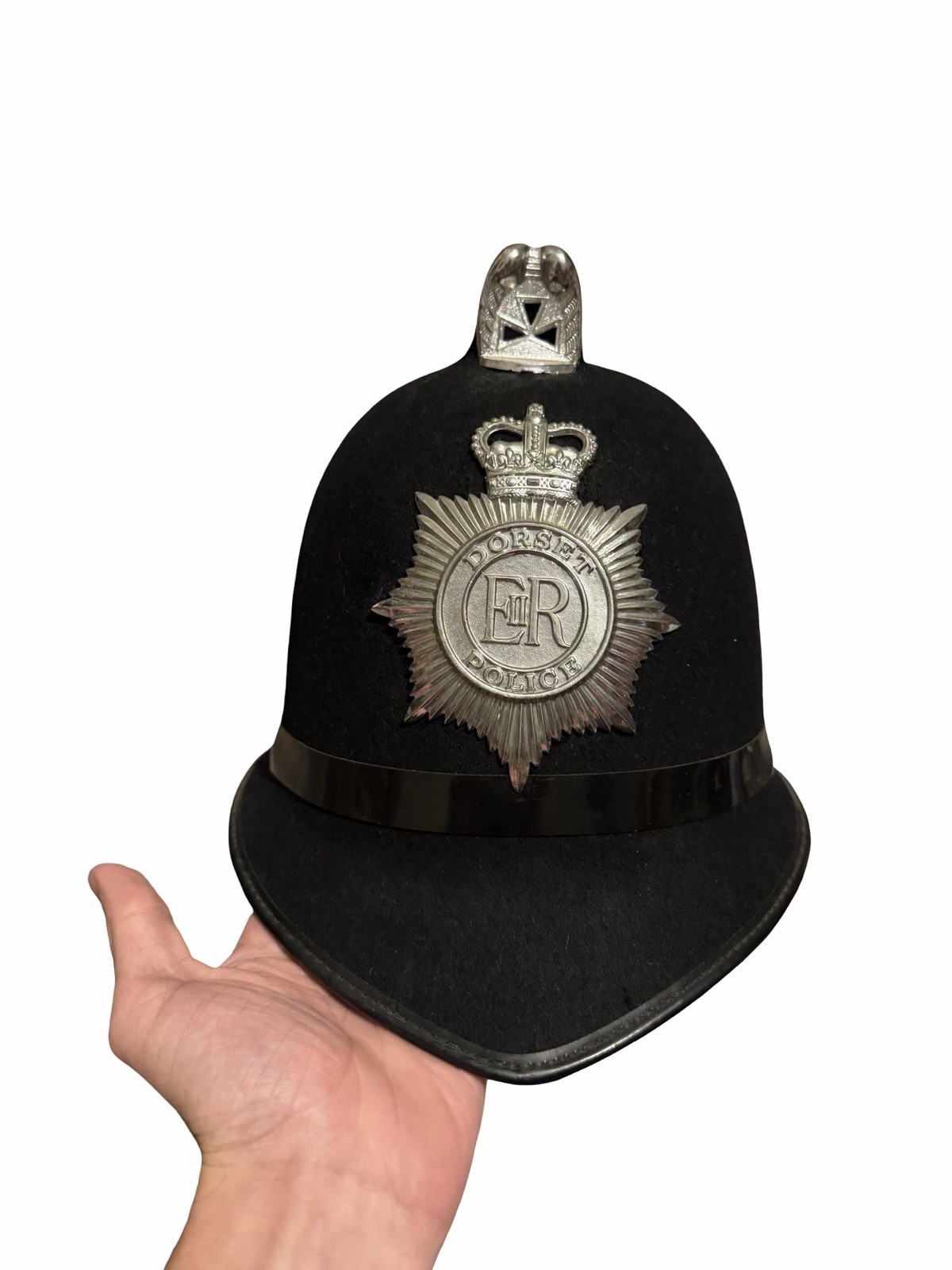 Obsolete and rare VINTAGE 1960s DORSET  POLICE QC COXCOMB HELMET