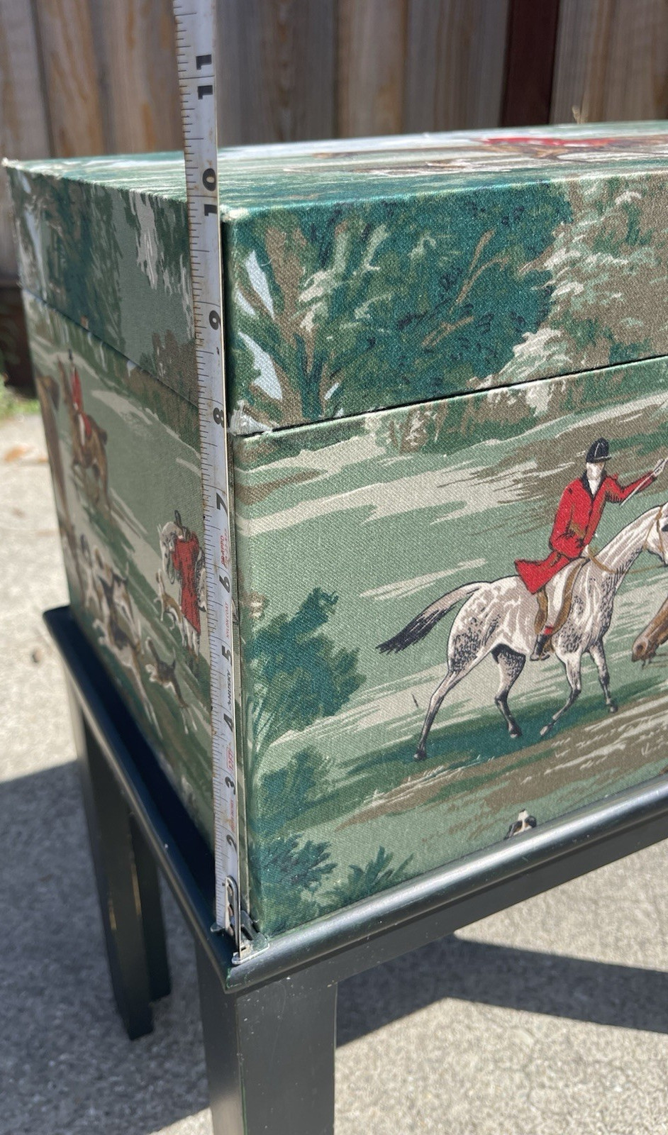 Vintage Legacy Fox Hunt Storage Bench Chest Equestrian Decor Made USA