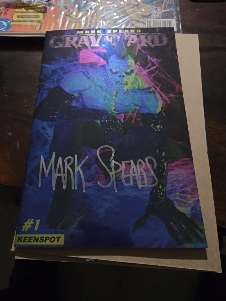 Mark Spears Graveyard Shift #1 1:1000 Variant signed by Spears