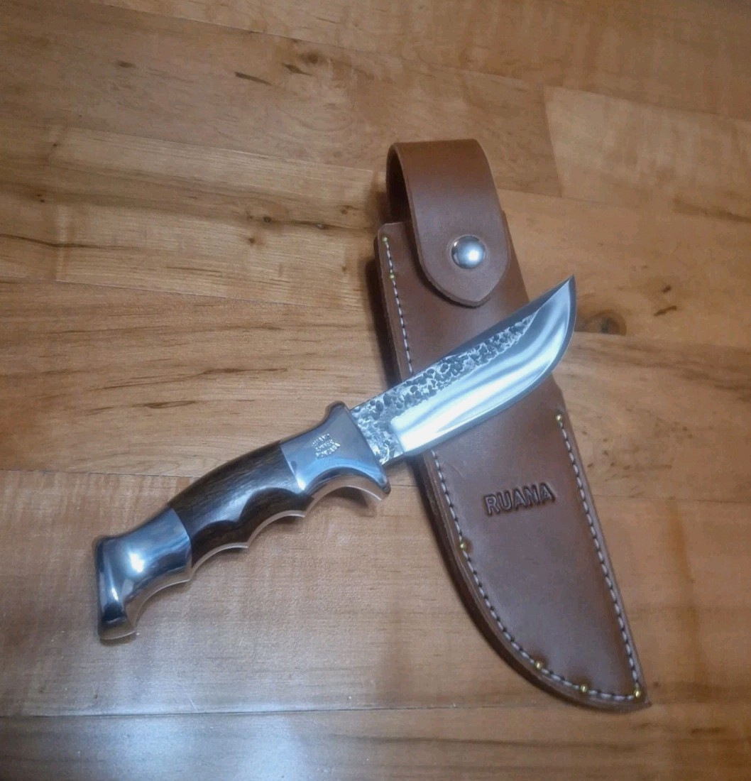 RUANA BONNER MT. KNIFE 20B SPECIAL HAMMER MARKED BLADE, IRONWOOD HNDL MINT COND RUANA BONNER MT. KNIFE 20B SPECIAL HAMMER MARKED BLADE, IRONWOOD HNDL MINT COND
