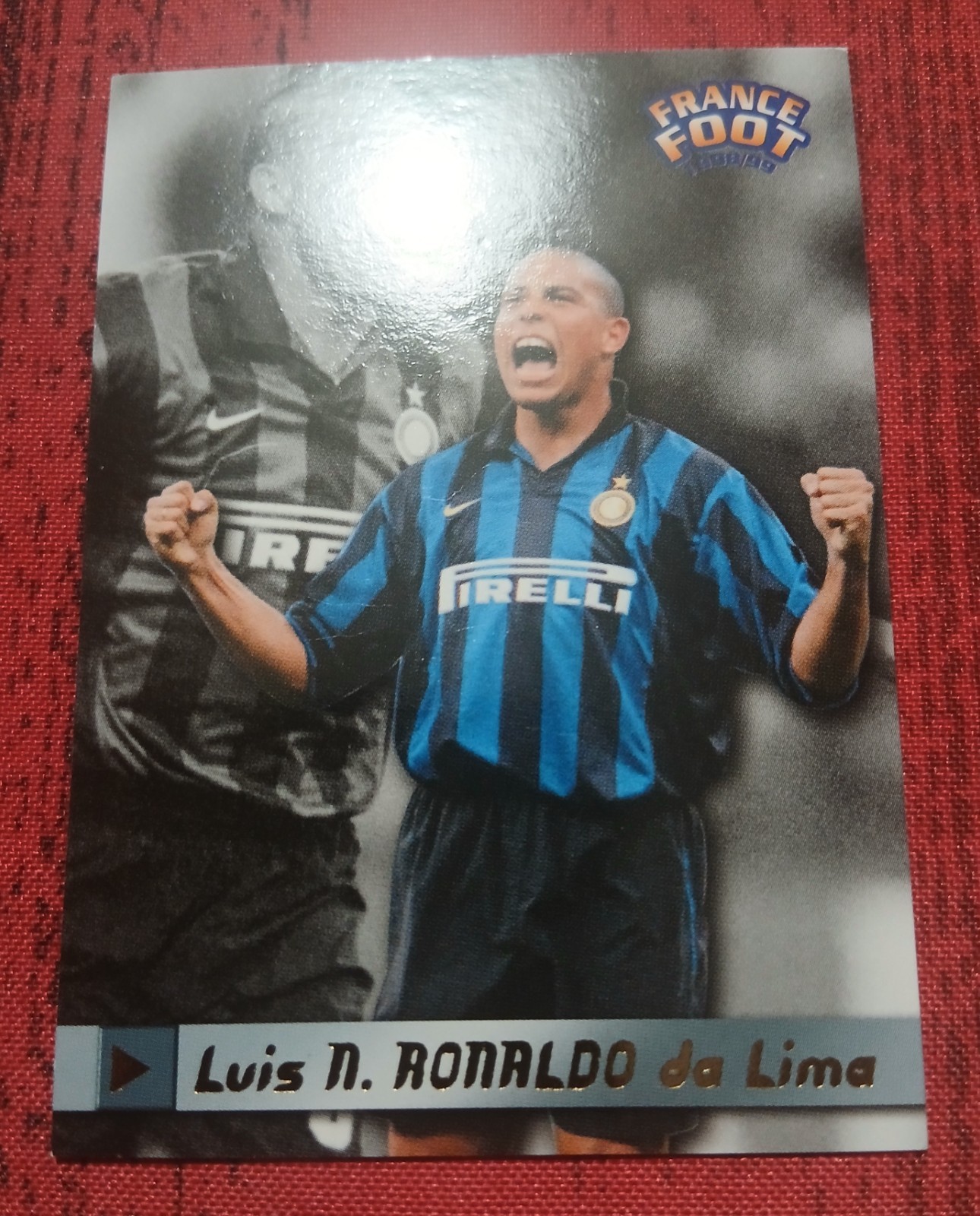 France Foot 1998-1999 DS N°279 Ronaldo Inter Milan Gold card RARE France Foot 1998-1999 DS N°279 Ronaldo Inter Milan Gold card RARE