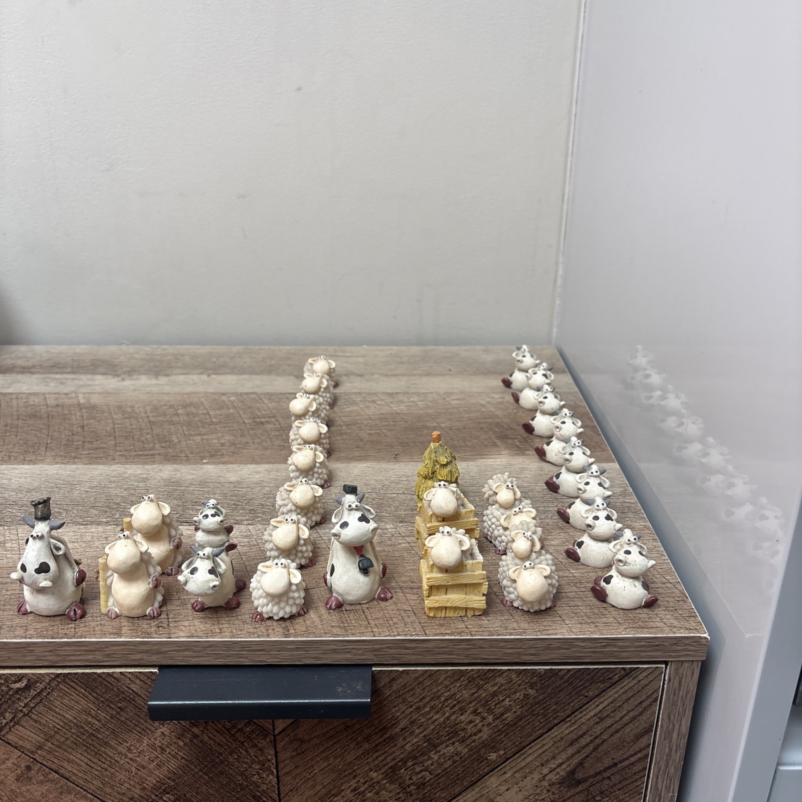 Vintage Paolo Chiari Sheepworld mini resin figures x 26 VGC
