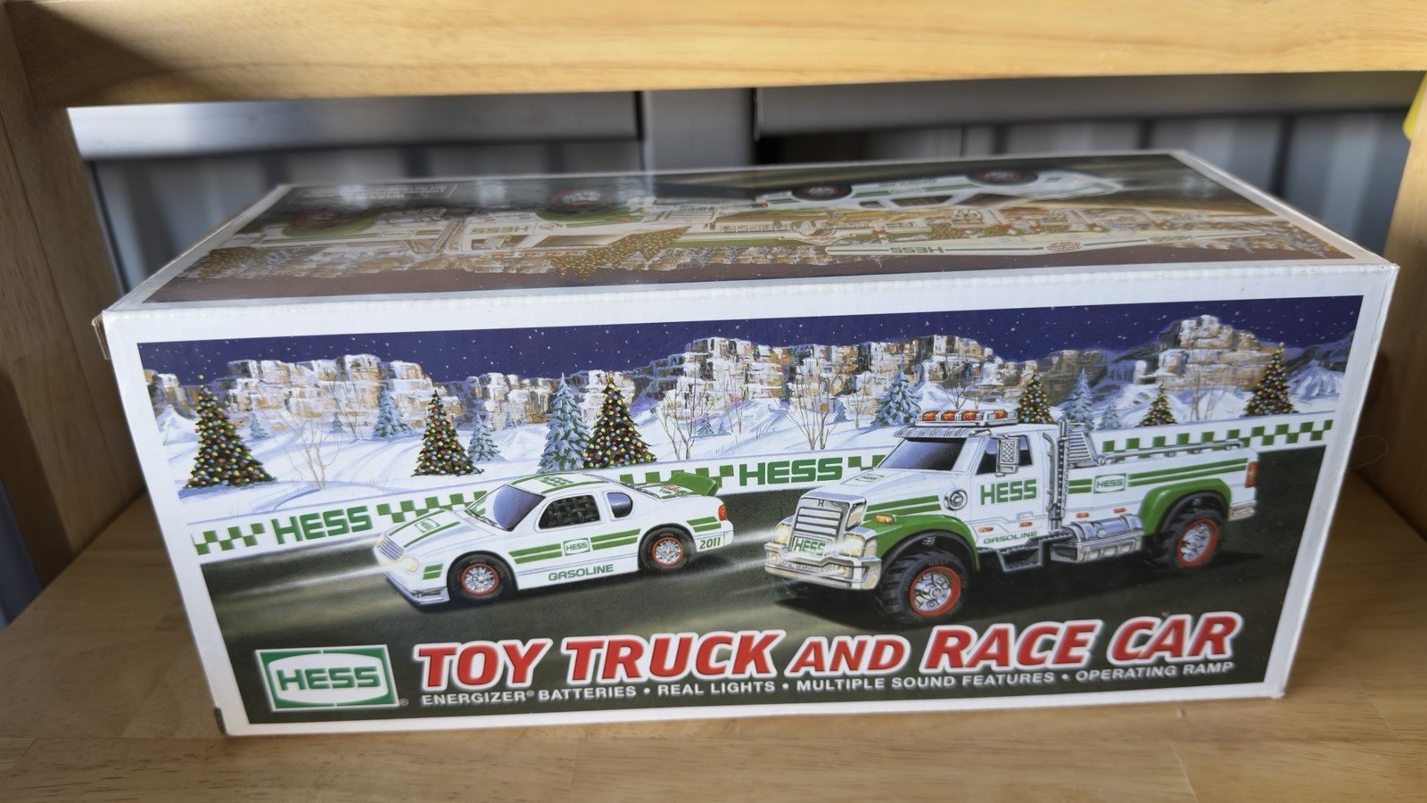 2011 Hess Truck Toy Truck and Race Car New