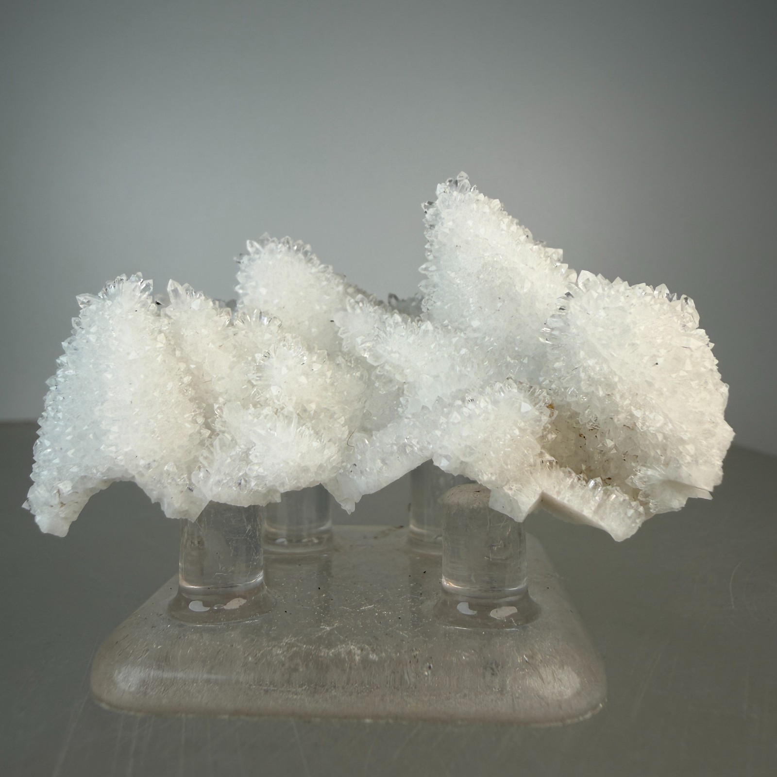 Quartz ps. Calcite: Crystal Cave, Ouray, Ouray County, Colorado Quartz ps. Calcite: Crystal Cave, Ouray, Ouray County, Colorado