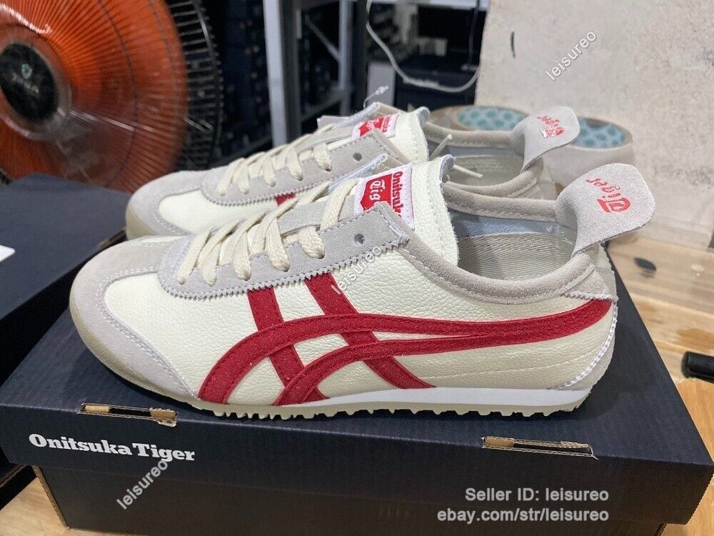 Onitsuka Tiger Mexico 66 Sneakers Cream/Fiery Red (1183B391-101) - Unisex Shoes