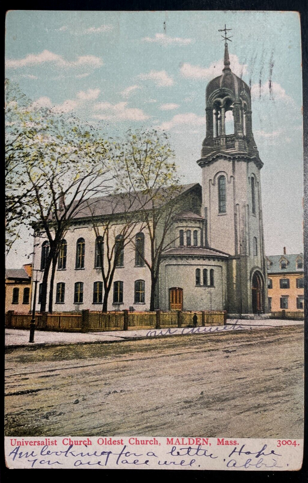 Vintage Postcard 1908 Universalist Church, Malden, Massachusetts (MA) Vintage Postcard 1908 Universalist Church, Malden, Massachusetts (MA)