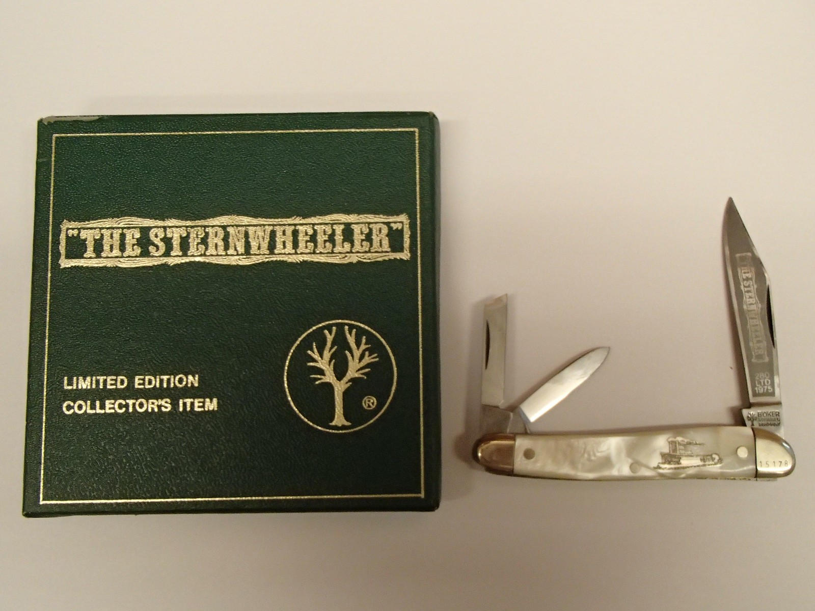 Vintage 1975 Boker The Sternwheeler 280 LTD Solingen Germany in Box -3 Blade Vintage 1975 Boker The Sternwheeler 280 LTD Solingen Germany in Box -3 Blade