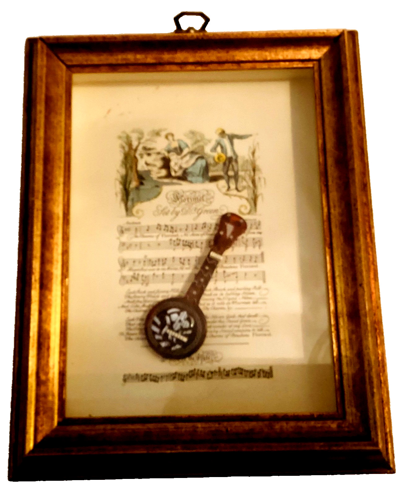 Vintage Banjo Shadow Box Framed 3D Music Wall Art Goodman Dean Scott Belisa Vintage Banjo Shadow Box Framed 3D Music Wall Art Goodman Dean Scott Belisa