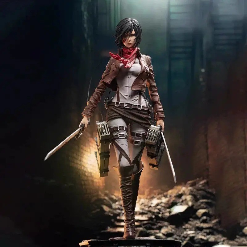 30cm Attack on Titan Mikasa Anime PVC Figure Statue Model Collector Gift 30cm Attack on Titan Mikasa Anime PVC Figure Statue Model Collector Gift