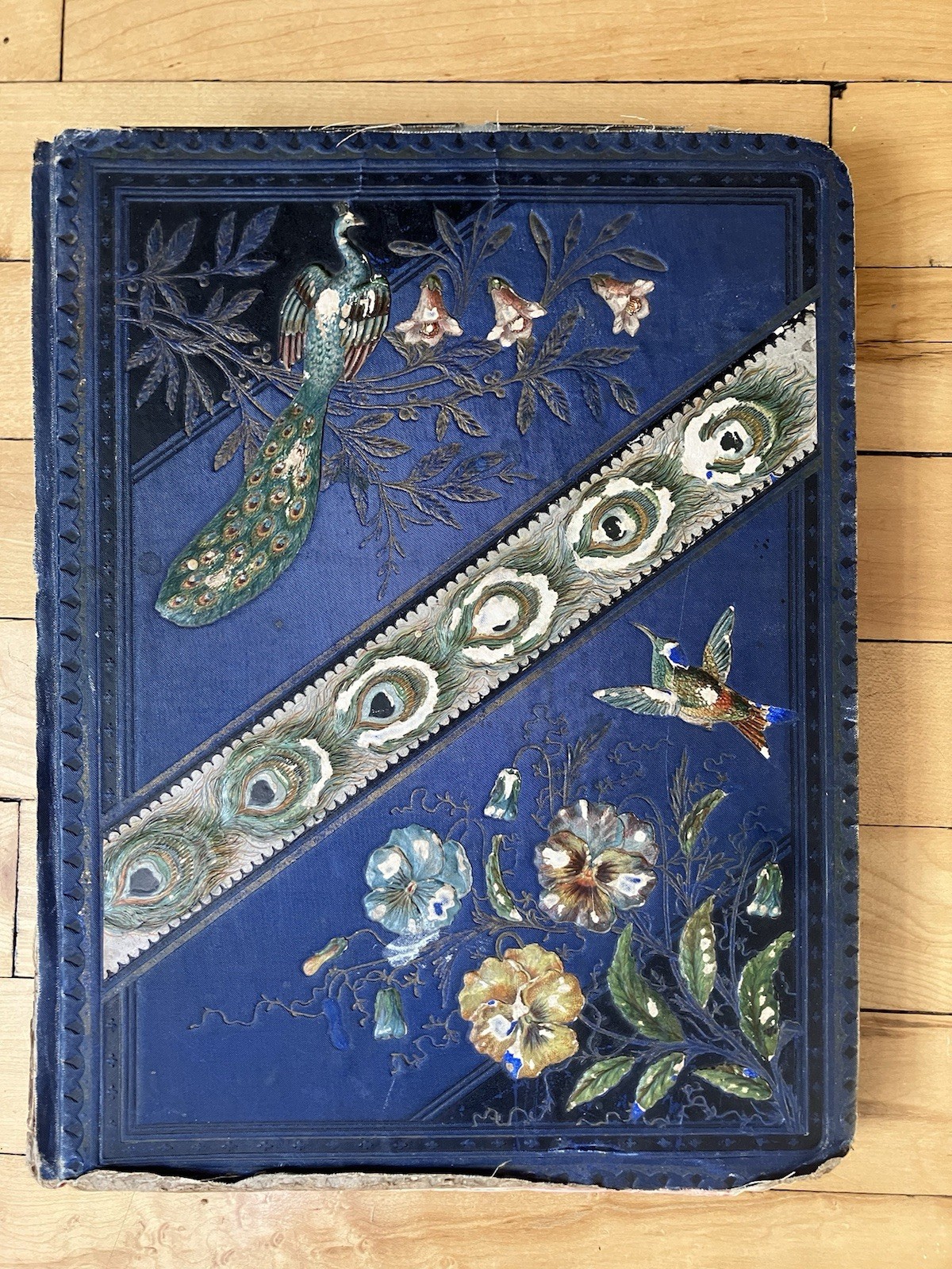 1870’s Antique Victorian Scrapbook Album Ephemera Die Cuts Trade Card Ads
