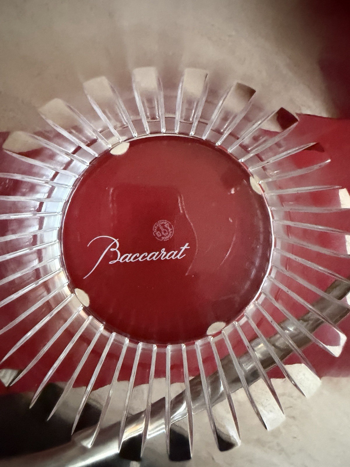 Vintage Baccarat Clear Cut Crystal “Rotary” Ice Bucket w/Handle ~ 5”D x 5” H Vintage Baccarat Clear Cut Crystal “Rotary” Ice Bucket w/Handle ~ 5”D x 5” H