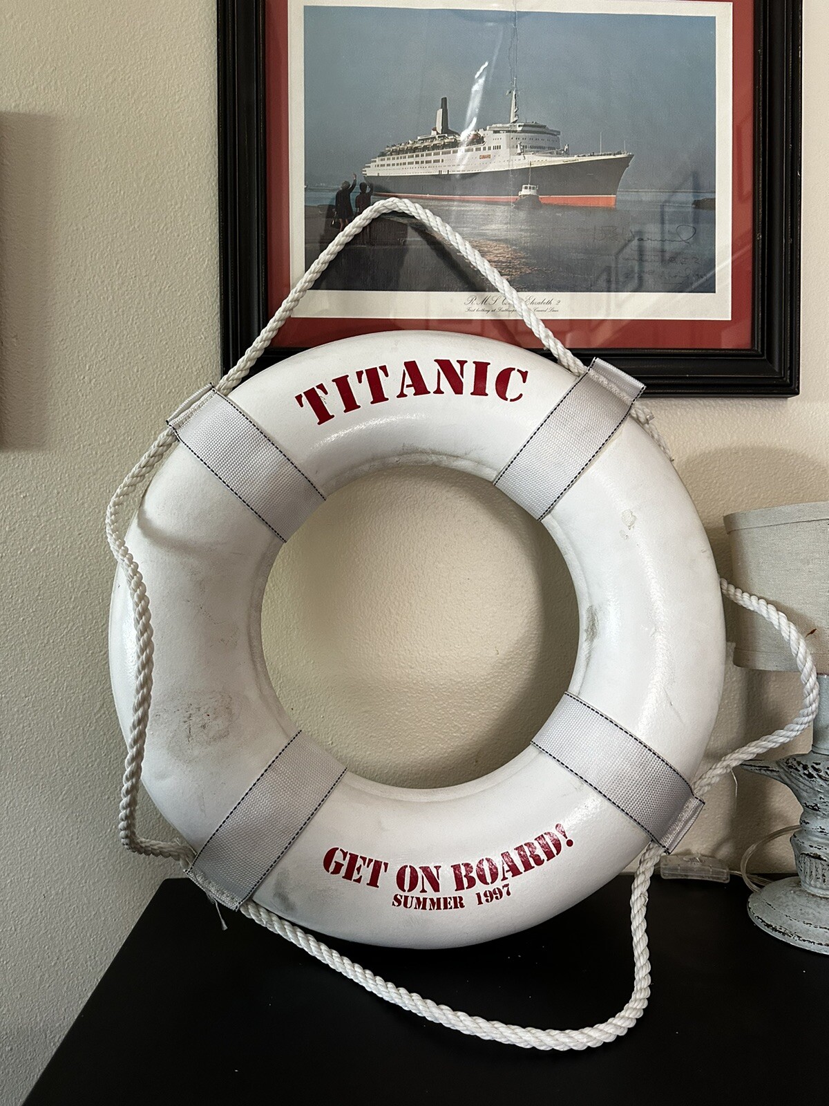 Titanic Movie Promo Life Preserver Ring EXTREMELY RARE - Wrong Release Date