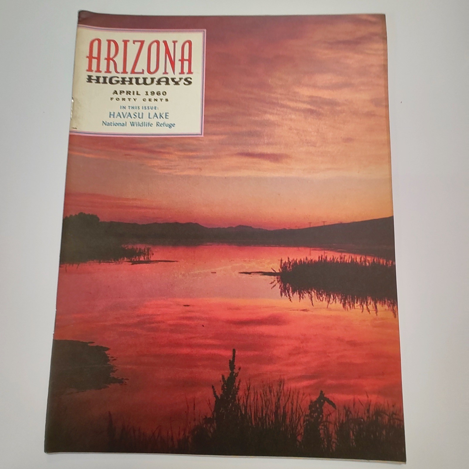 Vintage April 1960 Arizona Highway Magazine Havasu Lake National Wildlife Refuge