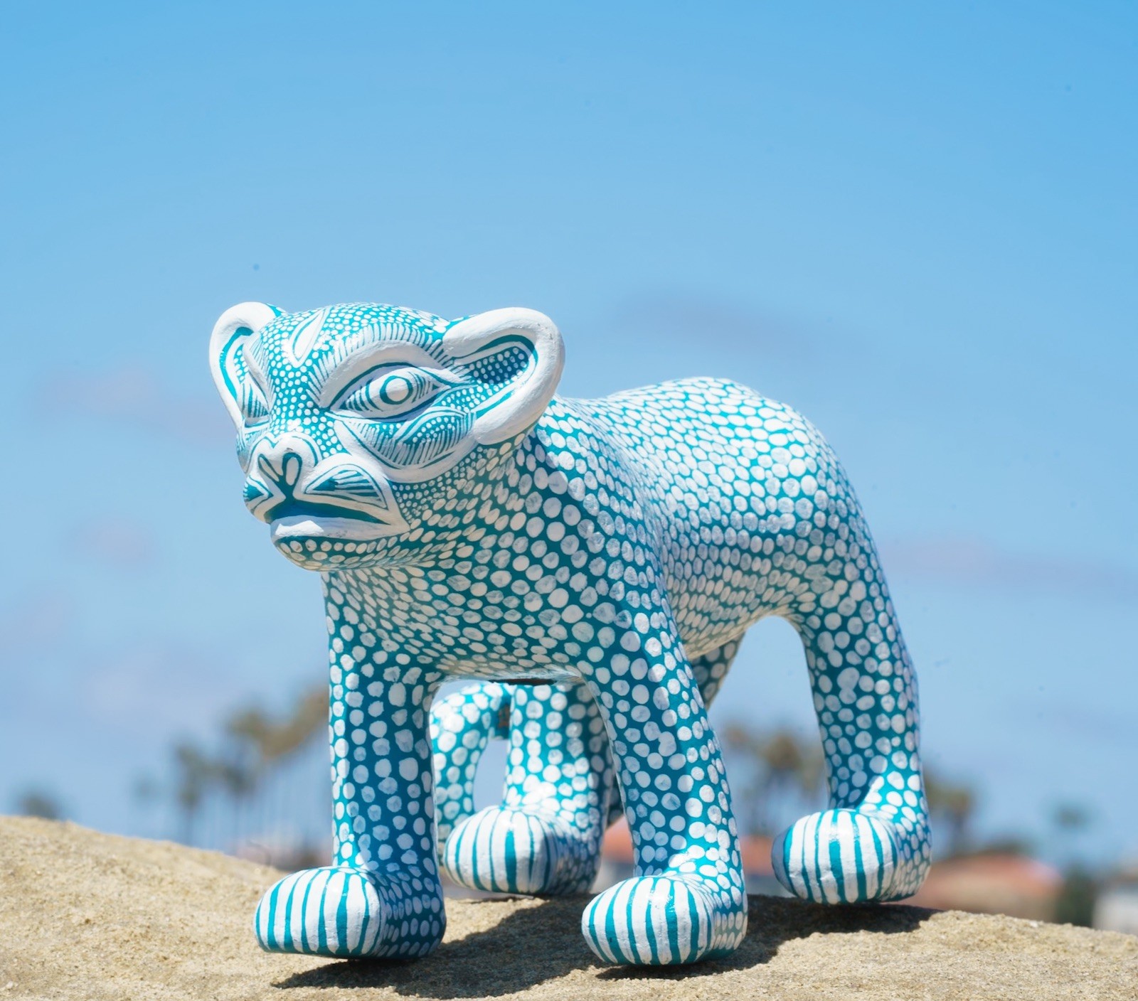 Stunning Handcrafted Blue Leopard Figurine – Unique Artisan Piece Pottery art Stunning Handcrafted Blue Leopard Figurine – Unique Artisan Piece Pottery art