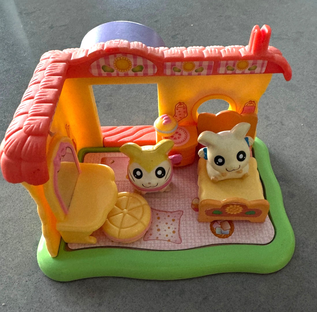 Vintage Hamtaro Bijou's Bedroom 2001 Epoch Playset Figure Hamutaro Japan Toy Vintage Hamtaro Bijou's Bedroom 2001 Epoch Playset Figure Hamutaro Japan Toy