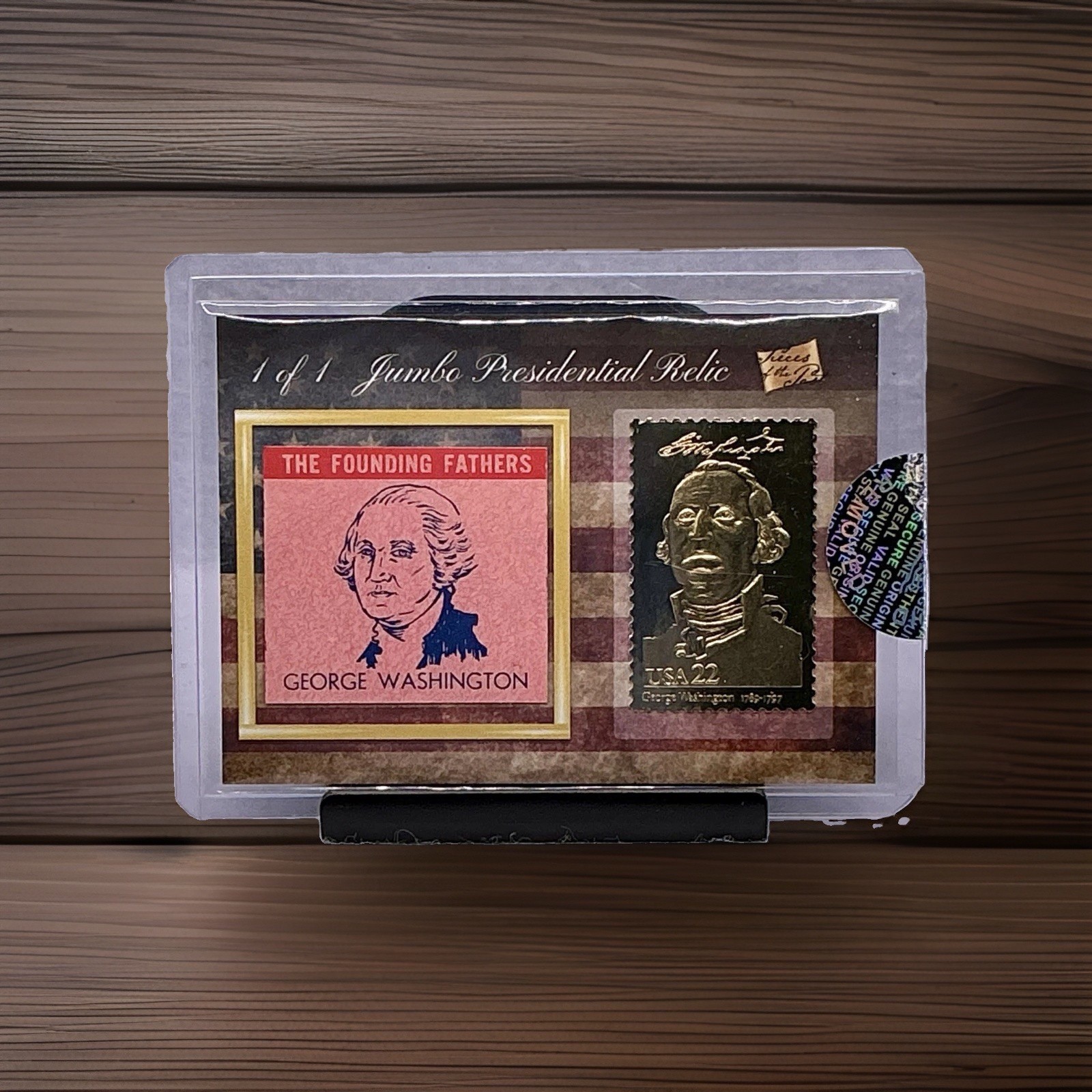 2020 Pieces Of The Past Series 1 George Washington 1/1 Jumbo Presidential Relic 2020 Pieces Of The Past Series 1 George Washington 1/1 Jumbo Presidential Relic