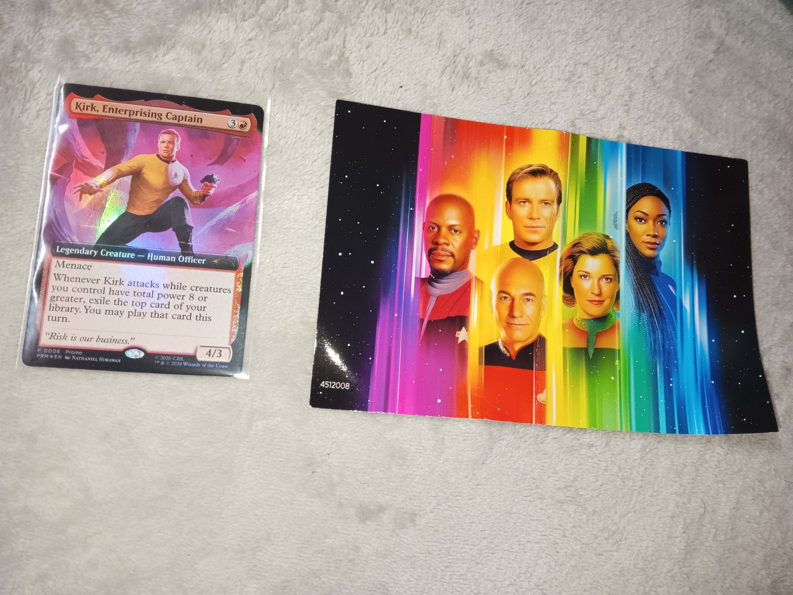 SDCC 2026 Magic The Gathering Star Trek Kirk Enterprising Captain Promo Card
