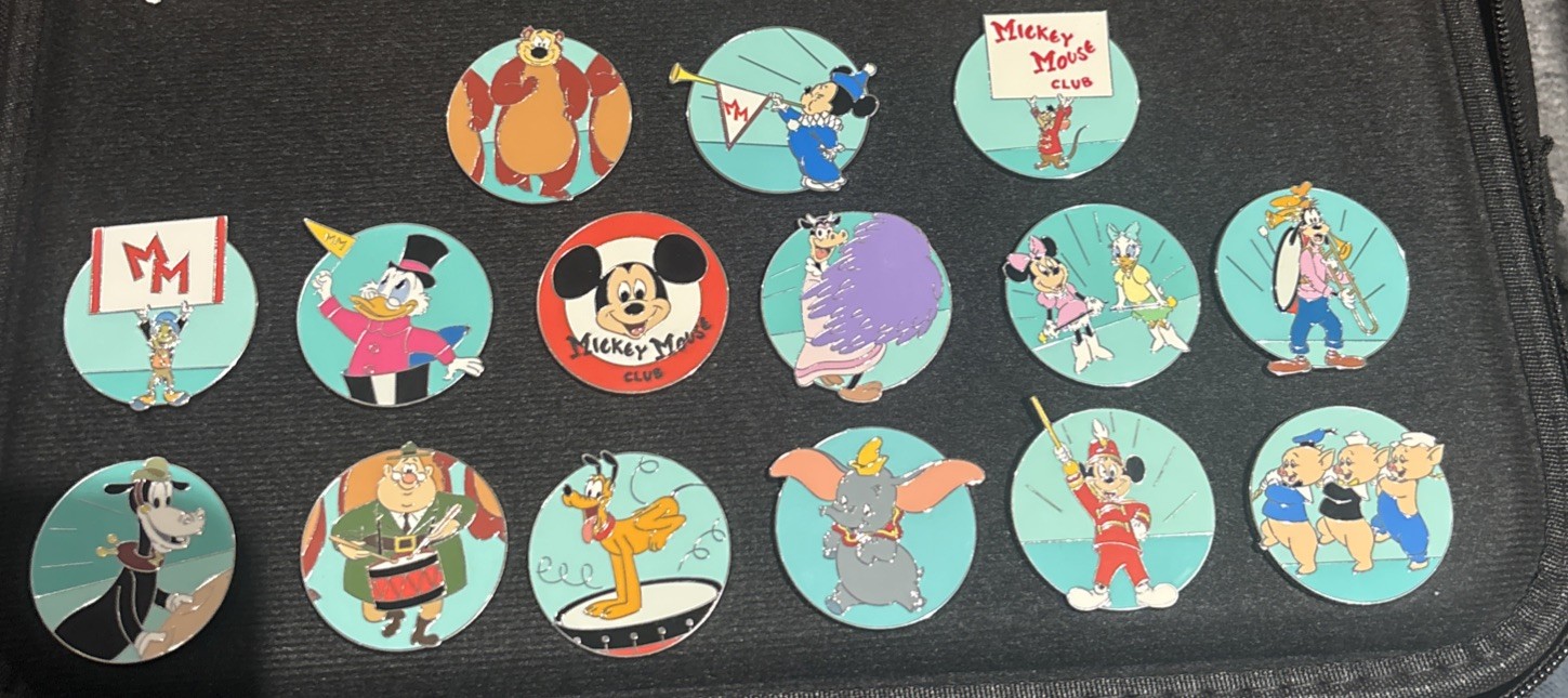 Disney Pins - The Mickey Mouse Club Mystery Pin Complete Set 16 pins Disney Pins - The Mickey Mouse Club Mystery Pin Complete Set 16 pins