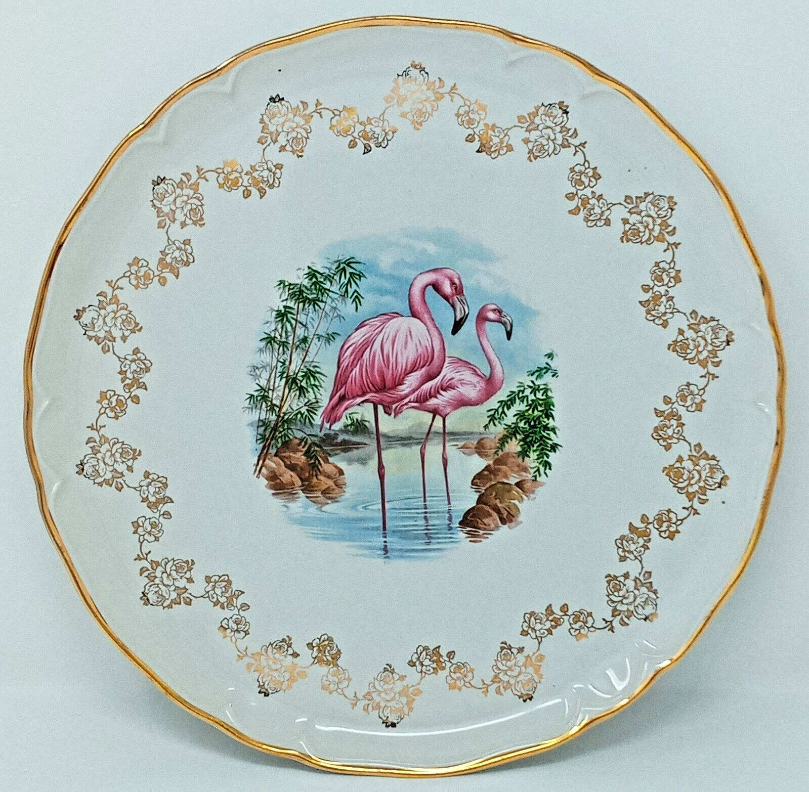 Revol Porcelaine France Flamingo drinks Serving Tray or Plate 12\