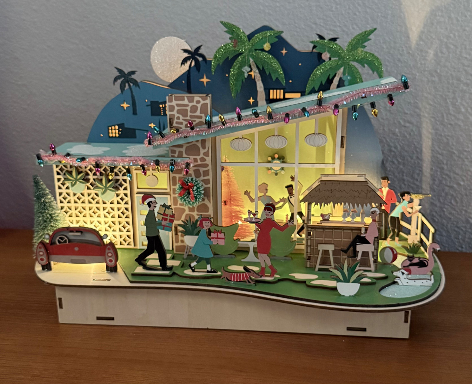 World market laser cut wood LED HOLIDAY PARTY HOUSE 2026 -not online- HTF NIB