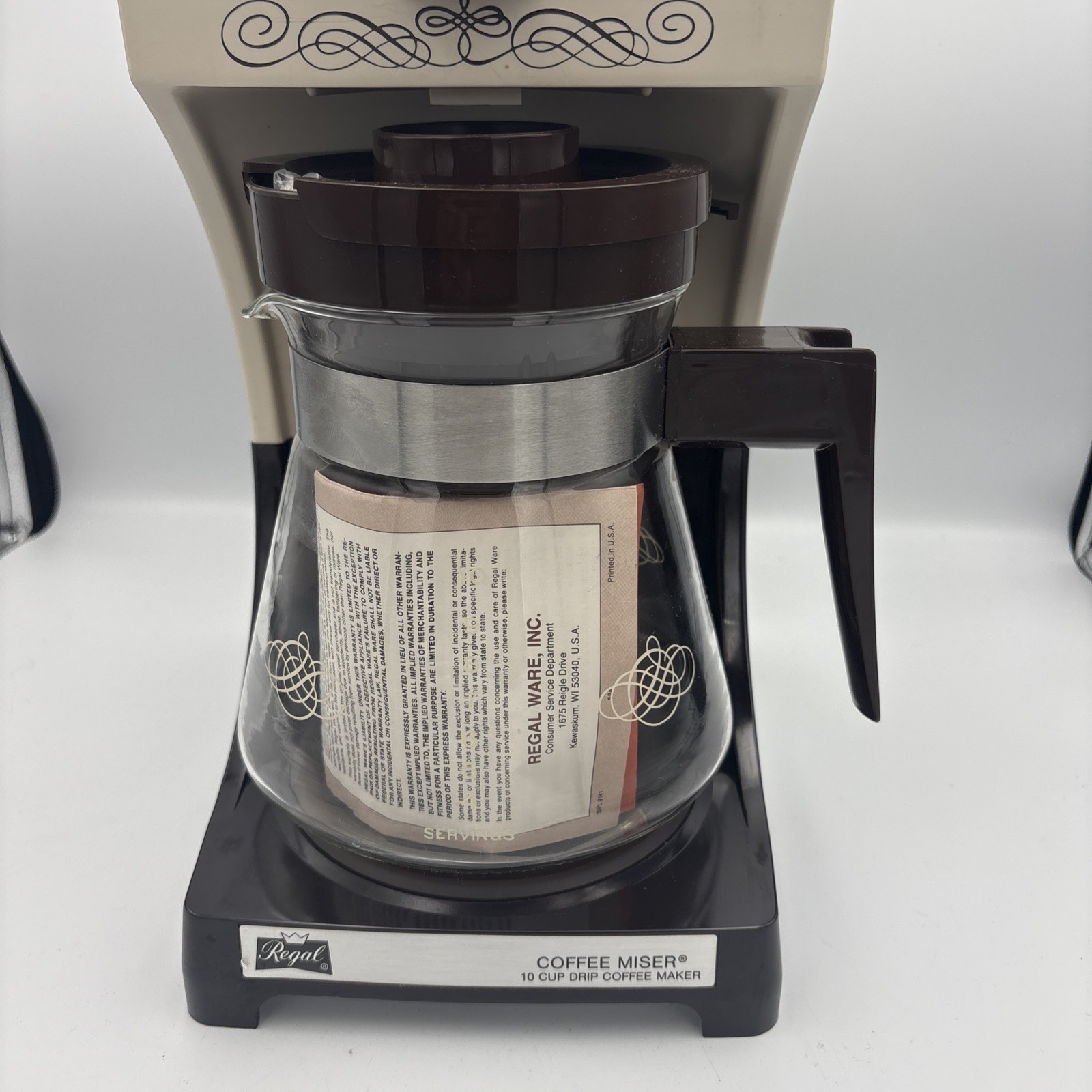 NOS NEW Vintage Regal Coffee Miser 1-10 Cup Drip Coffee Maker USA K7560BW Retro NOS NEW Vintage Regal Coffee Miser 1-10 Cup Drip Coffee Maker USA K7560BW Retro