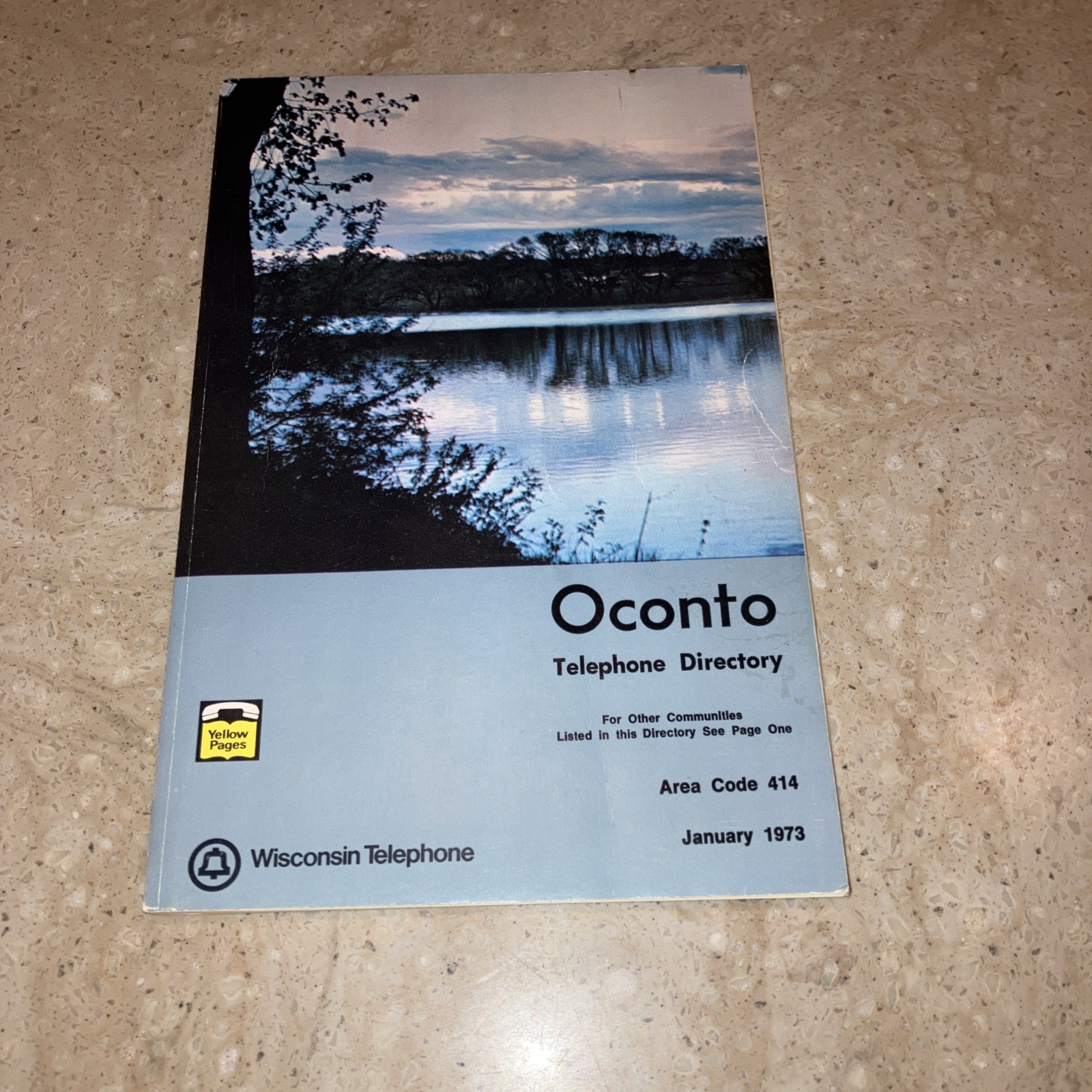 Vintage 1973 Oconto Wisconsin Telephone Directory Yellow Pages Vintage 1973 Oconto Wisconsin Telephone Directory Yellow Pages