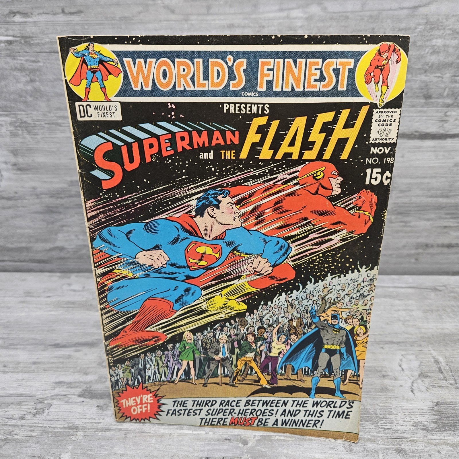 World\'s Finest #198 Comic Superman Vs Flash Bronze Age 