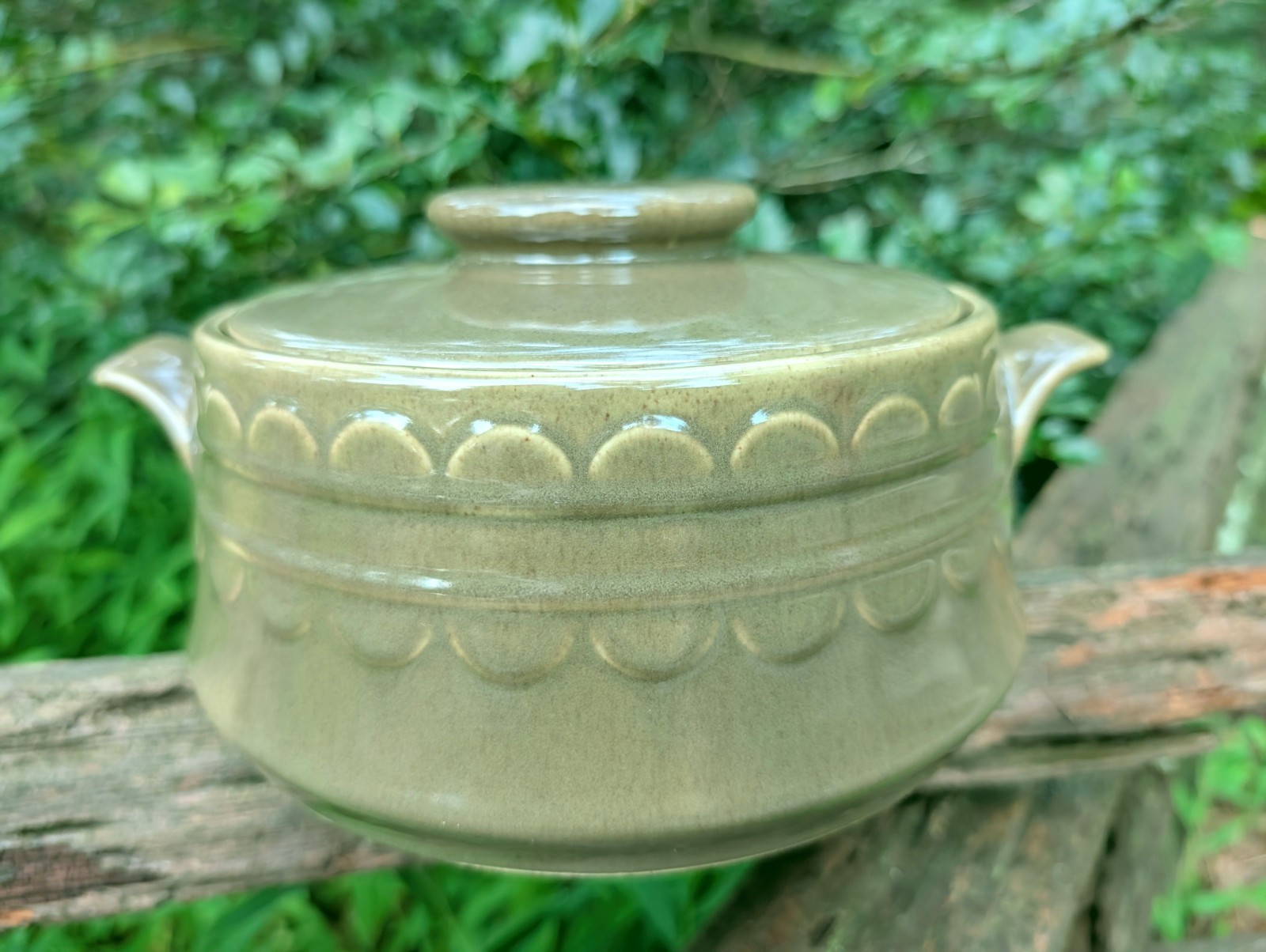 Vtg Homer Laughlin Sheffield Granada Green Covered Casserole Serving Bowl MCM Vtg Homer Laughlin Sheffield Granada Green Covered Casserole Serving Bowl MCM