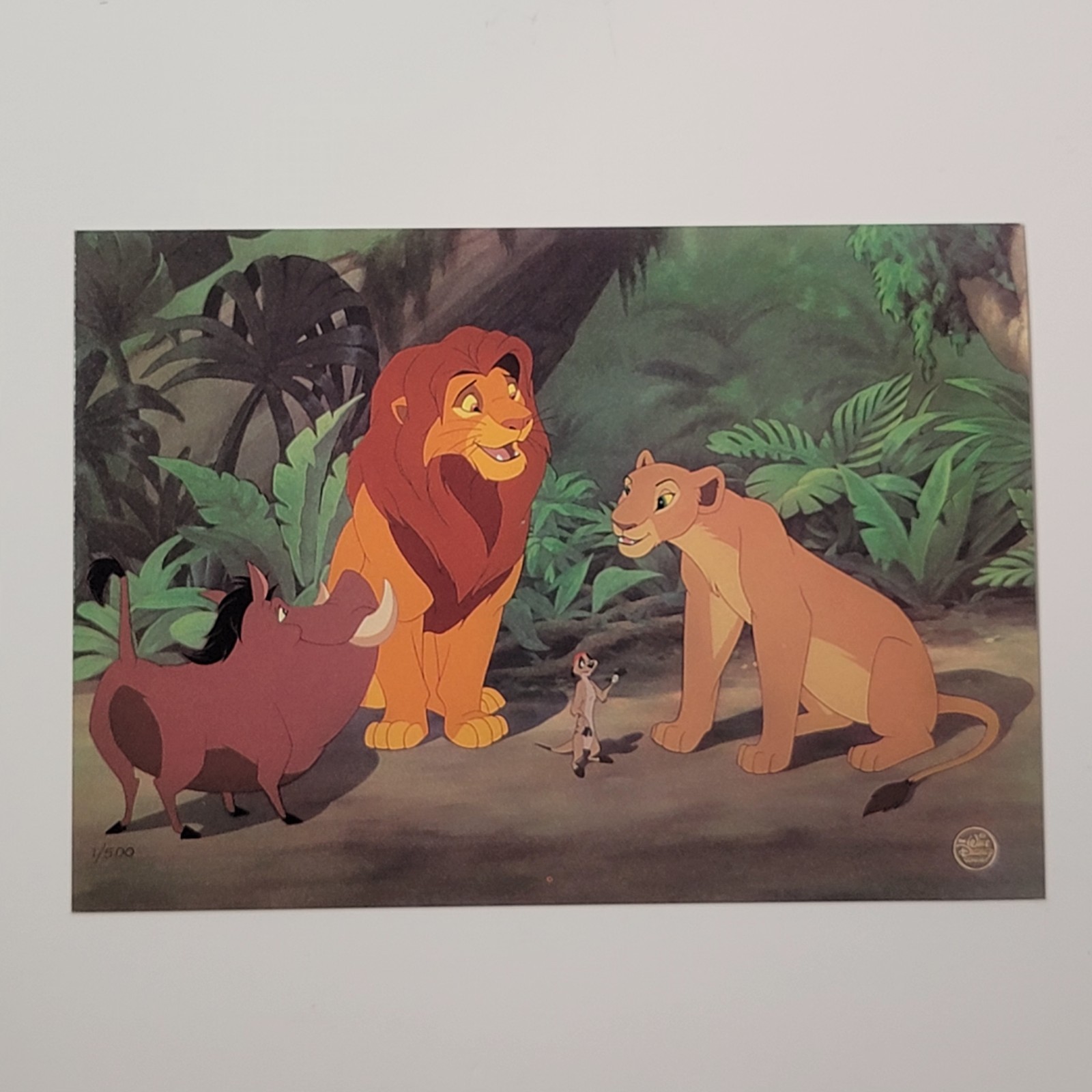 Vtg Uncirculated Walt Disney Studios Animation Art Lion King \