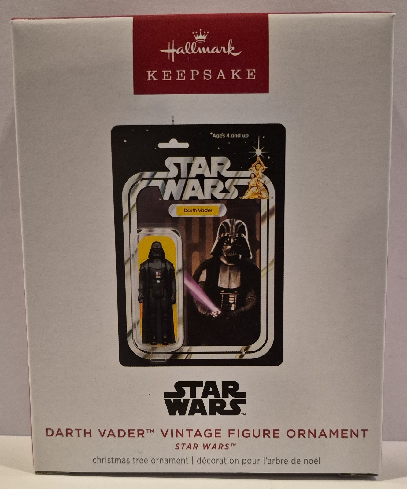 Hallmark Keepsake Ornament 2024 Star Wars Darth Vader Vintage Figure on Card NEW