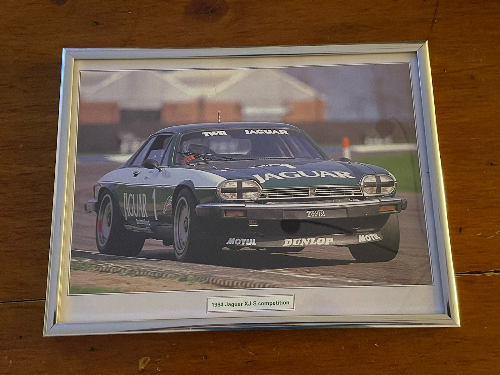 Vintage 1984 Jaguar XJ-S Classic Racing Car Framed Photo TWR - 12\ Vintage 1984 Jaguar XJ-S Classic Racing Car Framed Photo TWR - 12\