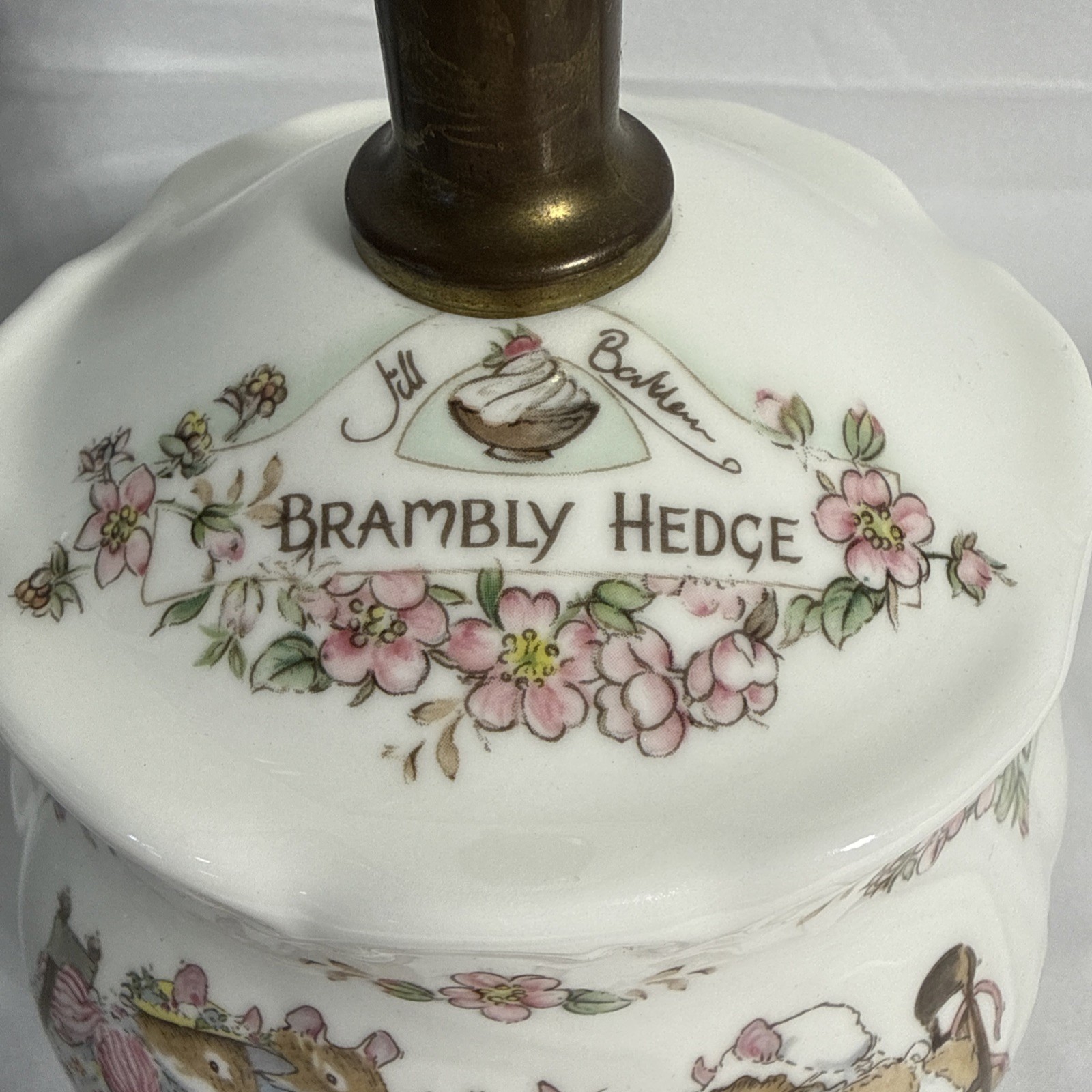 Royal Doulton Brambly Hedge Lamp Jill Barklem 1989 Working