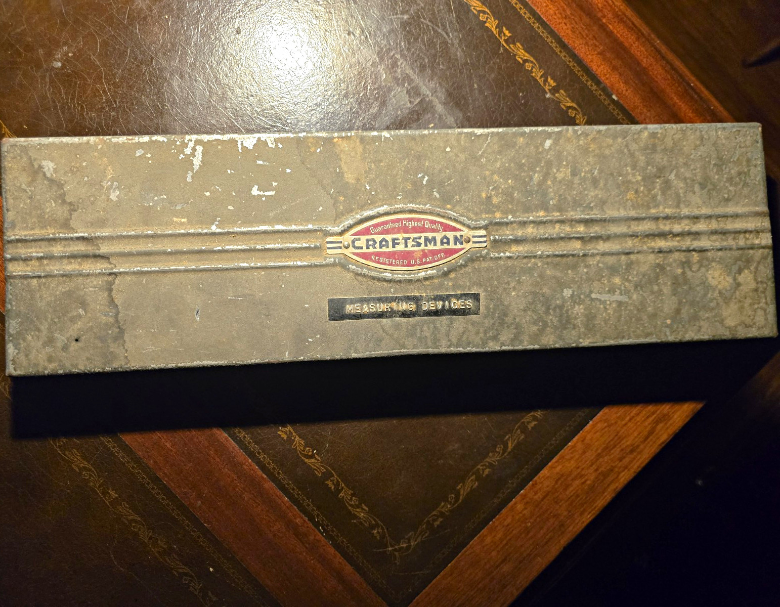Vintage Craftsman 24” Metal Tool Box Red Badge Steel USA Garage Storage Vintage Craftsman 24” Metal Tool Box Red Badge Steel USA Garage Storage