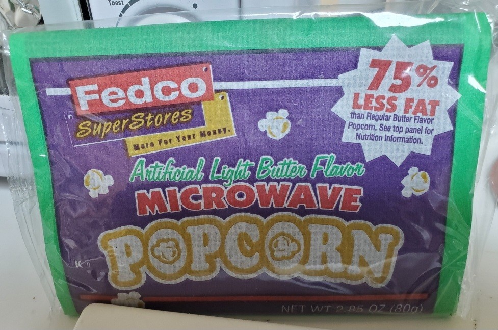 Fedco Super Stores Microwave Popcorn - Factory Sealed Collectable - Vintage 1999