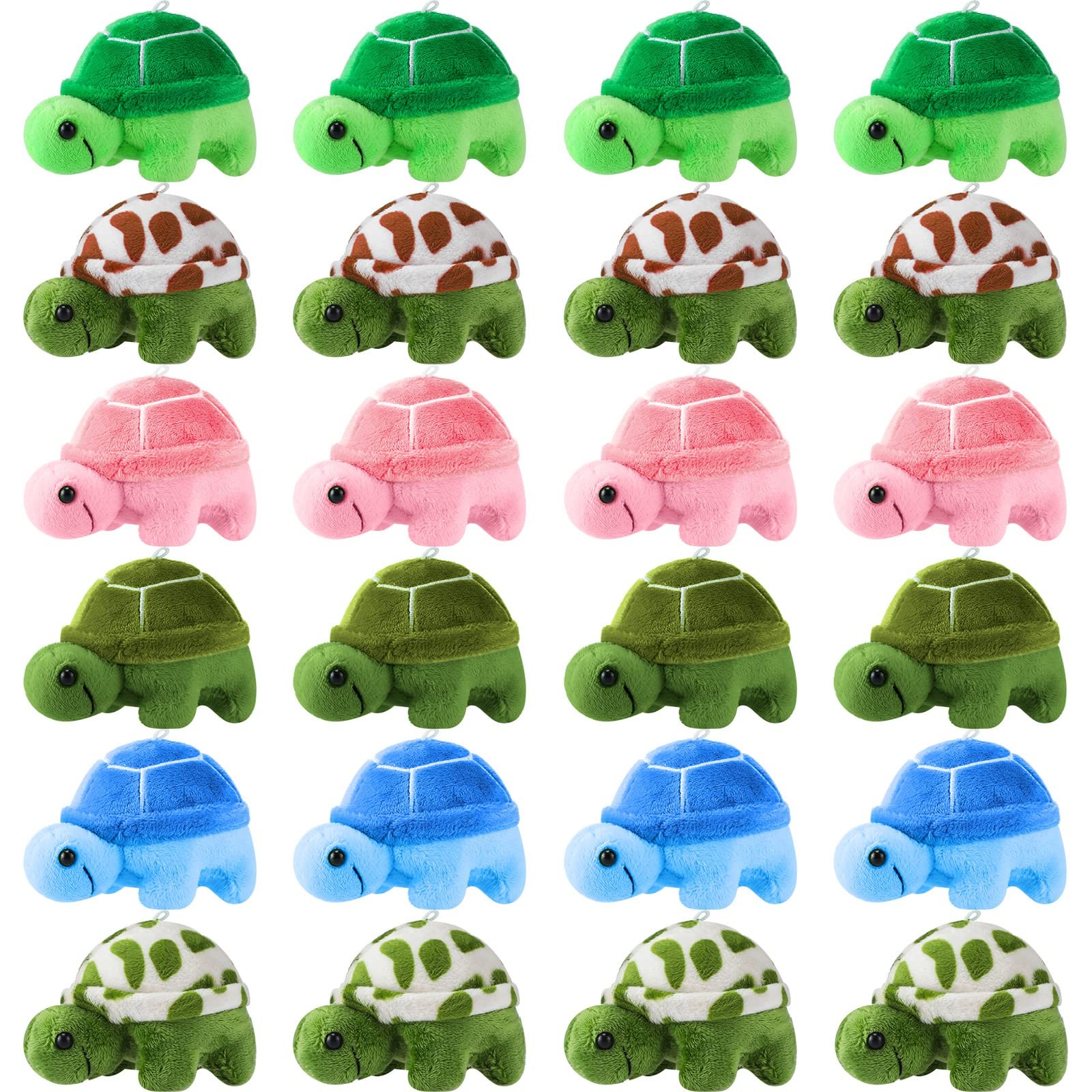Hydren 24 Pcs Small Turtle Stuffed Toy Bulk Soft Sea Turtle Animal Plush Hydren 24 Pcs Small Turtle Stuffed Toy Bulk Soft Sea Turtle Animal Plush
