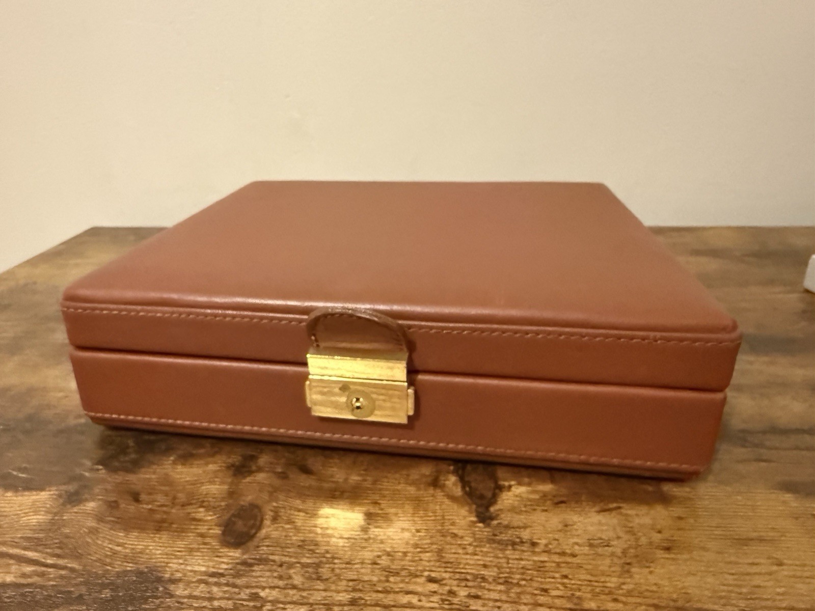 Vintage Savoy Cigarette Box Faux Leather