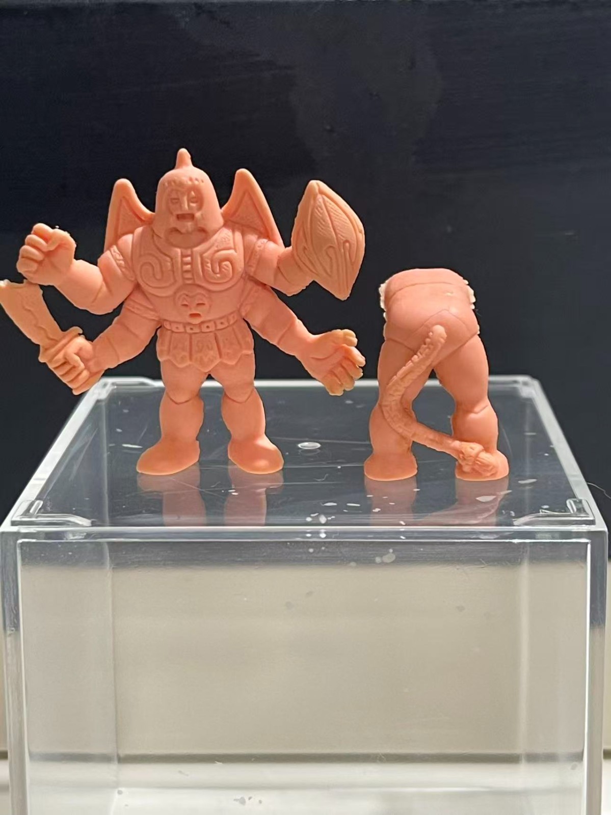 1980s Kinnikuman Kinkeshi SATAN CROSS #236 Flesh Complete 2-Piece Vintage Japan