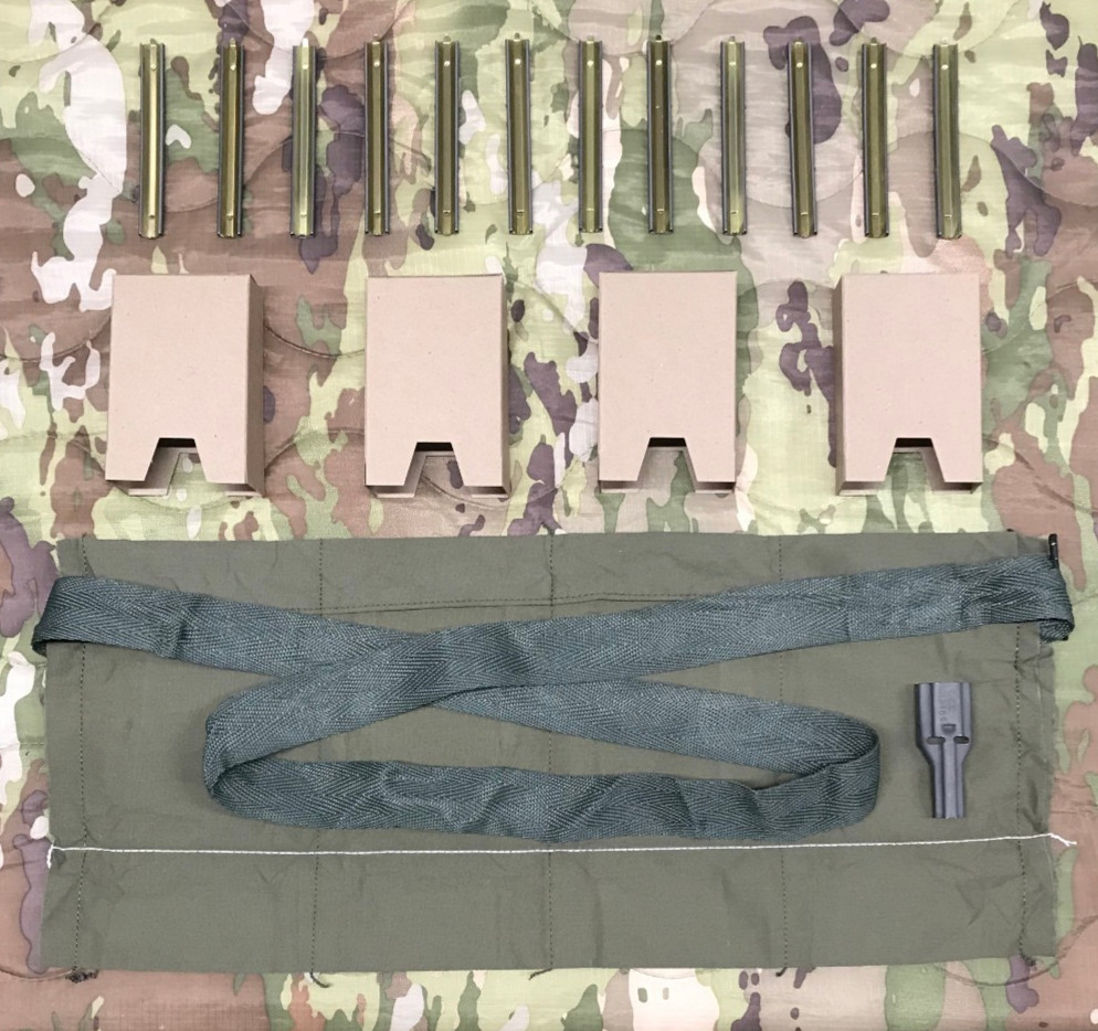USGI Repack Kit 5.56 Stripper Clips Bandolier , Cardboard Inserts , Guide