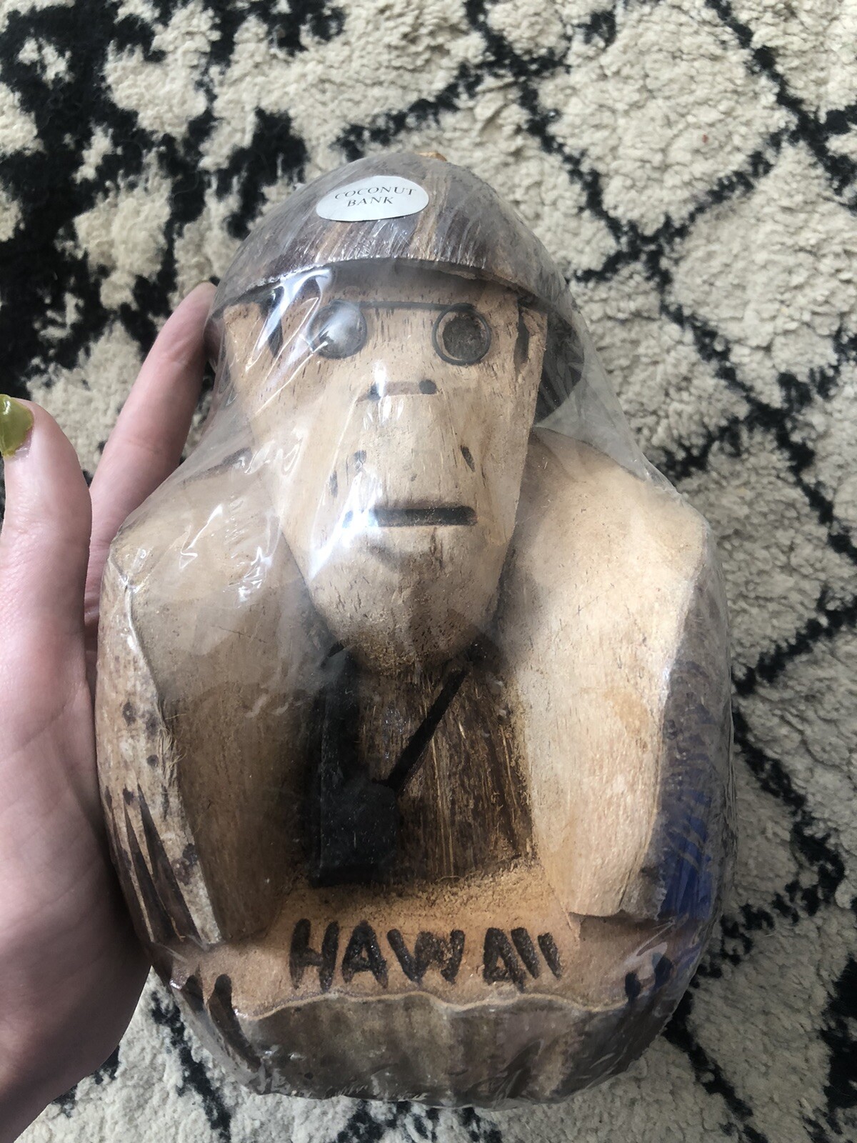 Vintage Hawaii Coconut Bank New Sealed Made In Phillipines Vintage Hawaii Coconut Bank New Sealed Made In Phillipines