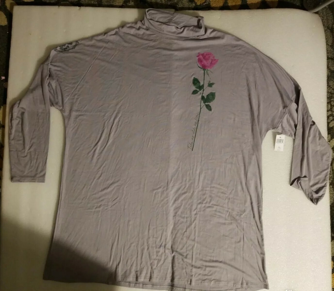 NWT Disney Parks Official Beauty & The Beast Rayon Turtleneck Pullover Size 2XL NWT Disney Parks Official Beauty & The Beast Rayon Turtleneck Pullover Size 2XL