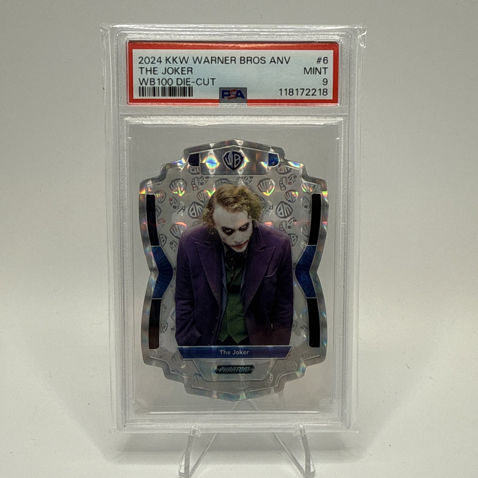 2024 KAKAWOW WARNER BROTHERS ANV THE JOKER DIE CUT #6 PSA 9 Ledger Low Pop 2024 KAKAWOW WARNER BROTHERS ANV THE JOKER DIE CUT #6 PSA 9 Ledger Low Pop
