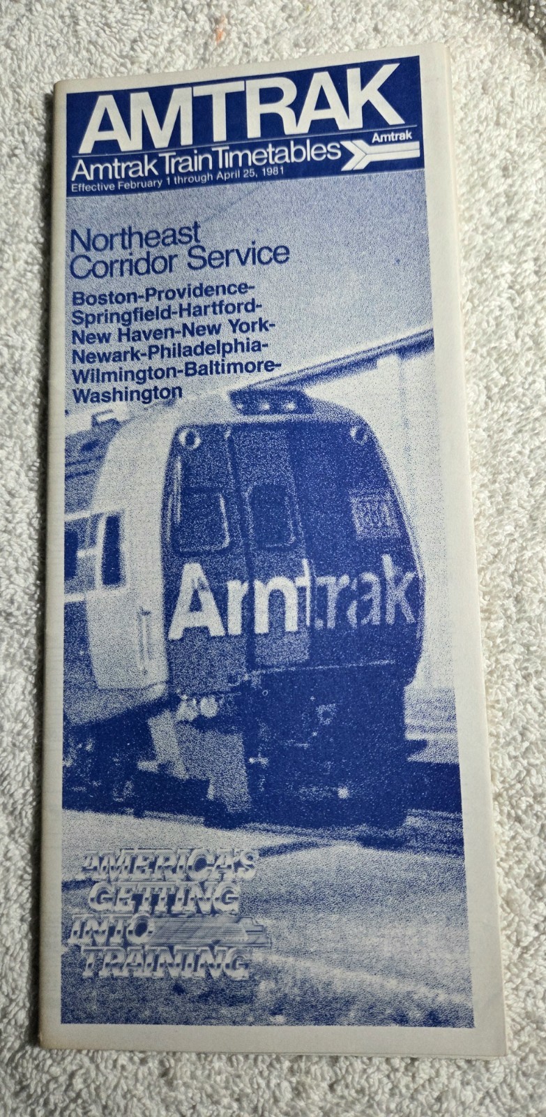 FEBRUARY 1981 AMTRAK NORTHEAST CORRIDOR PUBLIC TIMETABLE FEBRUARY 1981 AMTRAK NORTHEAST CORRIDOR PUBLIC TIMETABLE
